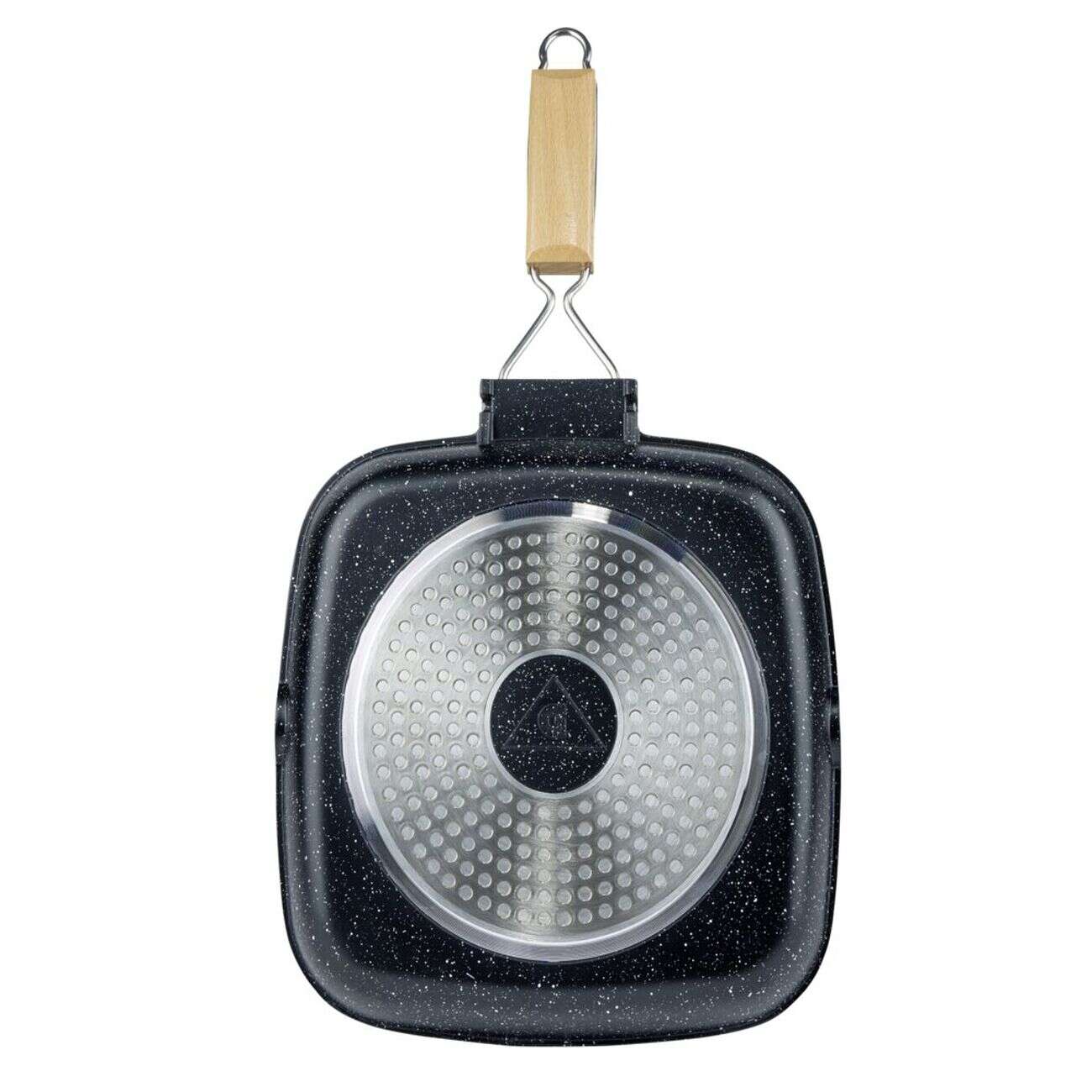 Poêle grill tous feux dont induction aluminium noir Ø24cm