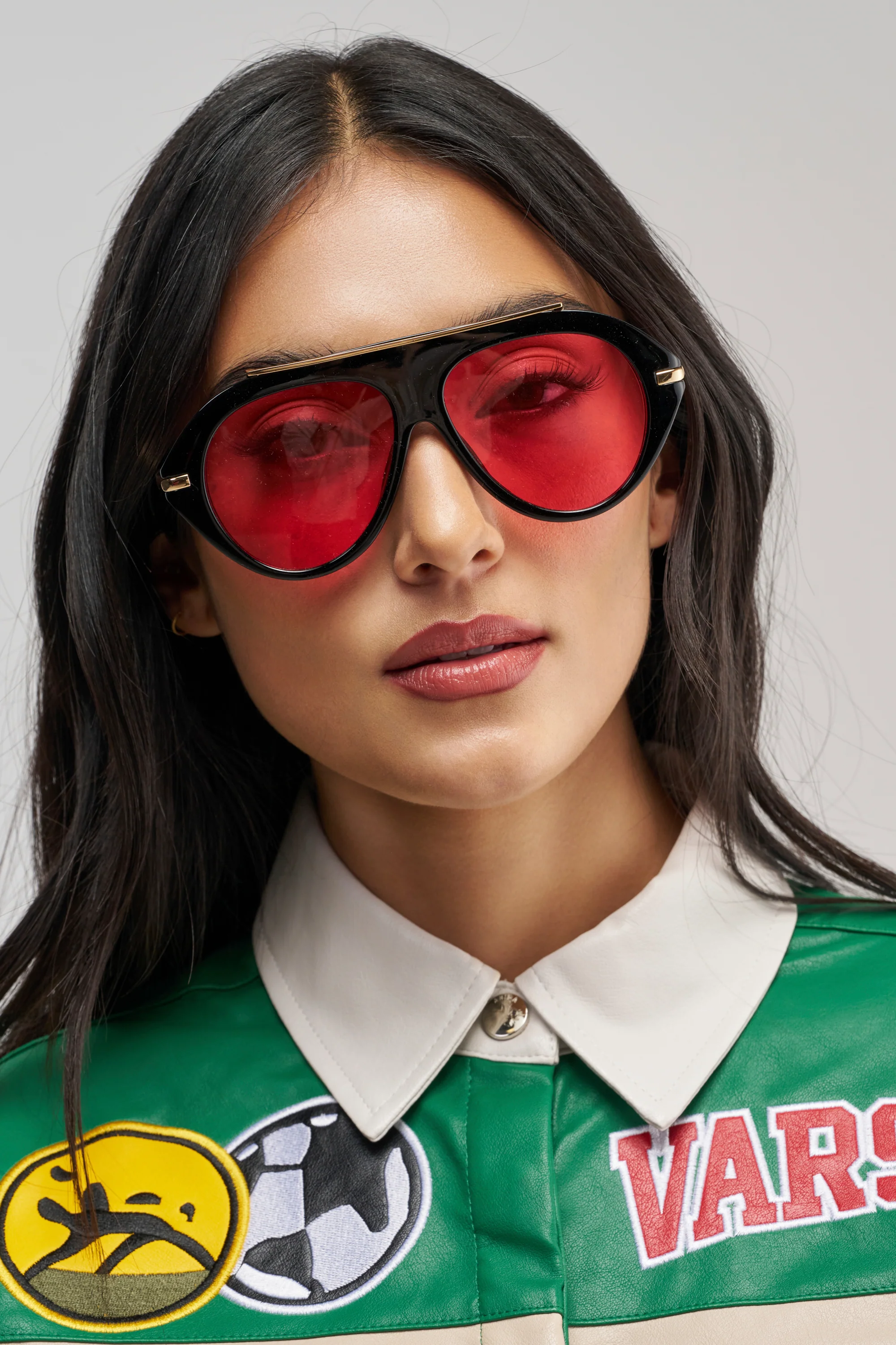 CRIMSON VICE AVIATOR SUNGLASSES - Akira Store