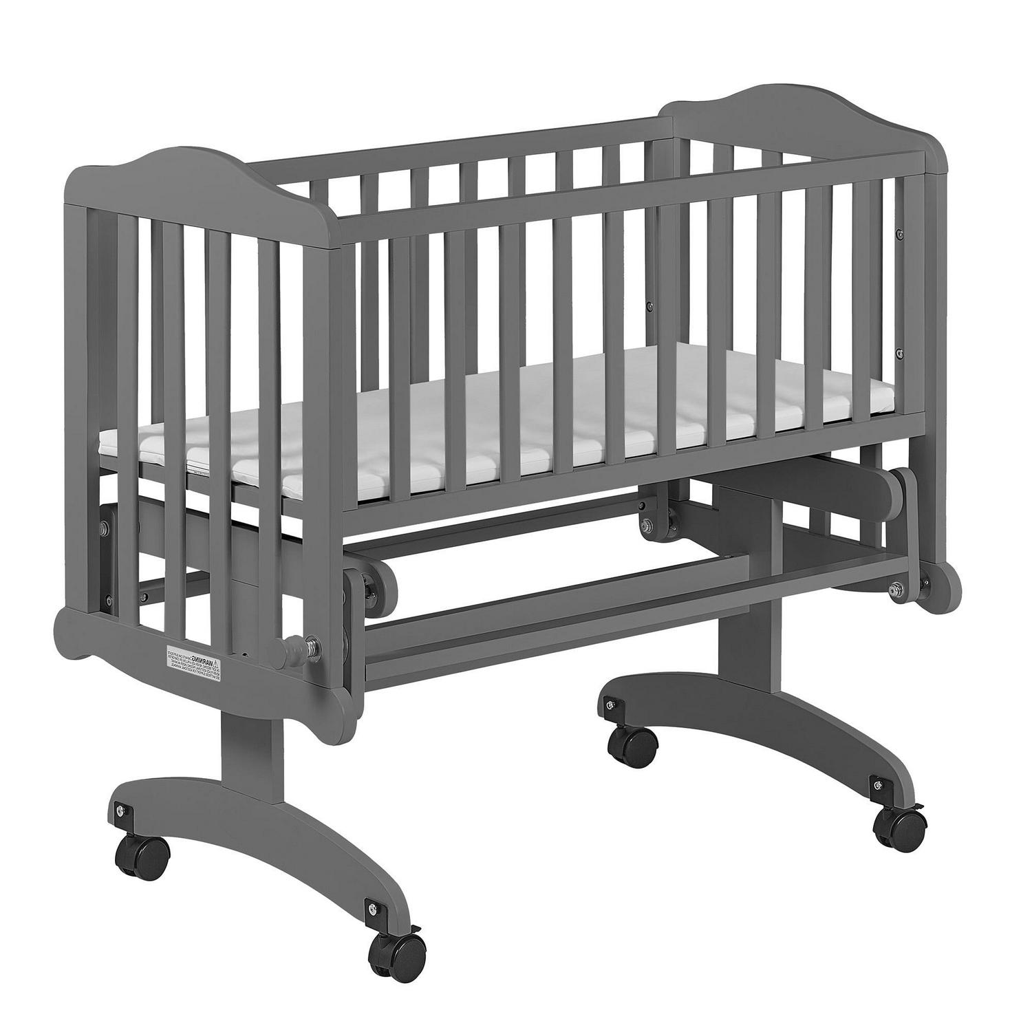Lullaby Cradle Glider. Steel Gray