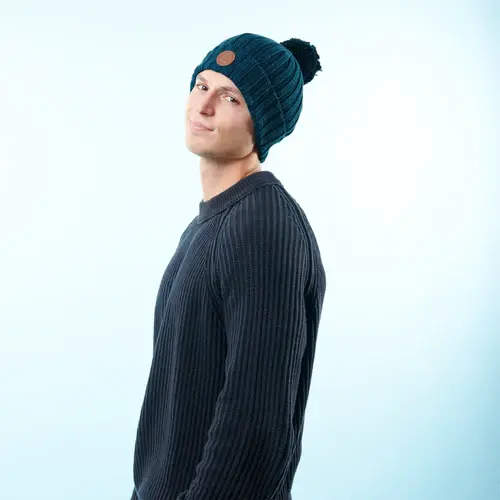 Bonnet French Mule Bleu canard