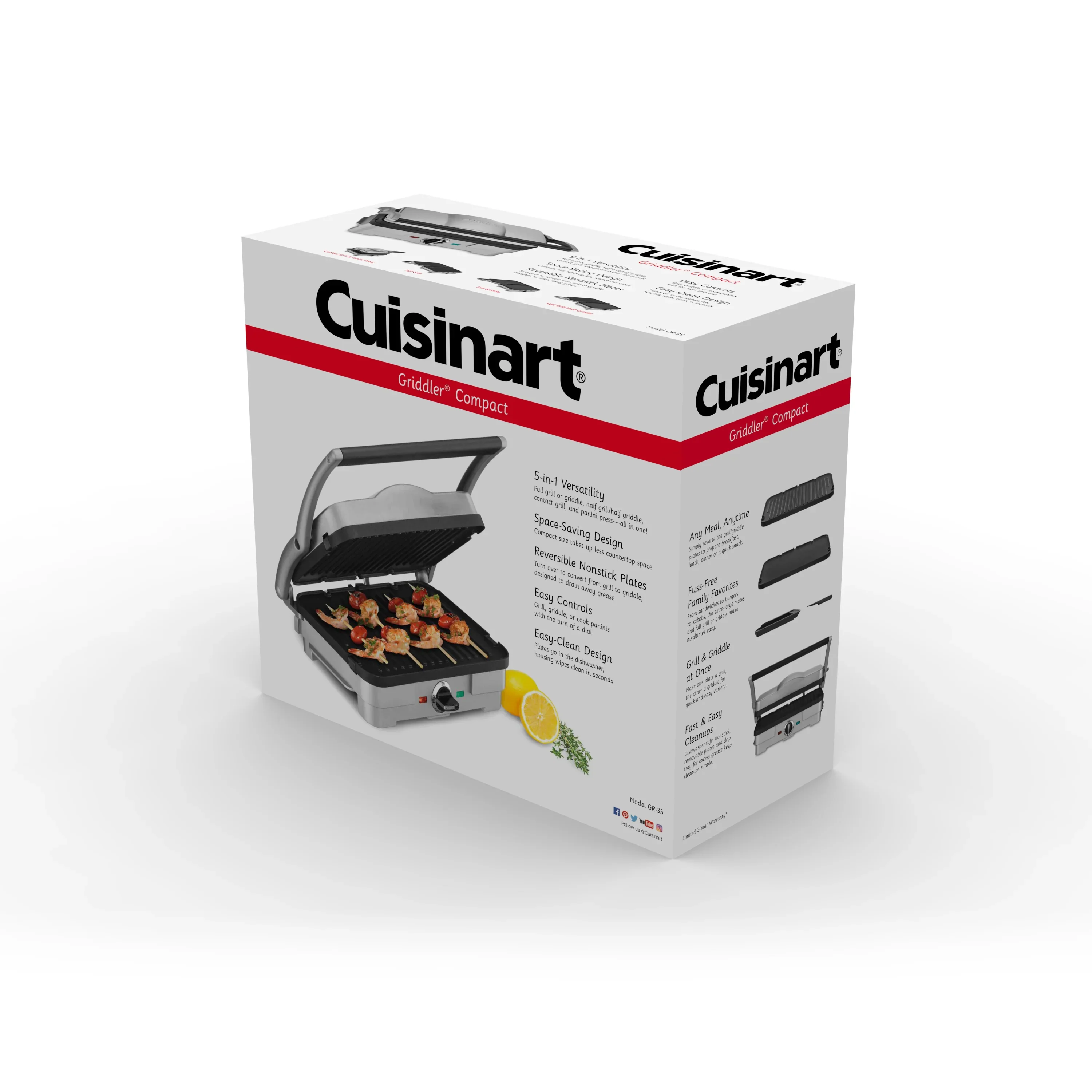 Electric Grill - Brushed Stainless Steel