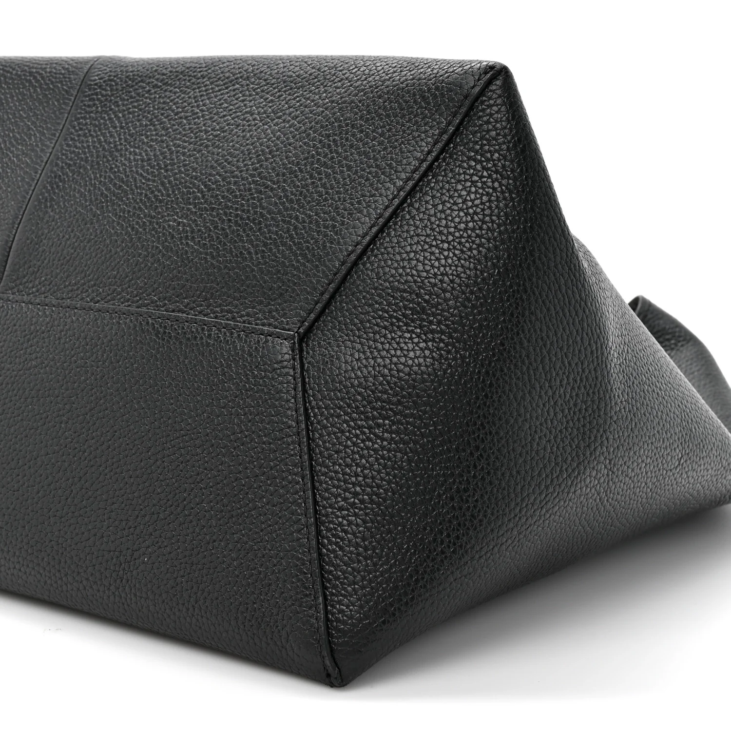Grained Calfskin Medium The Sack Bag Black