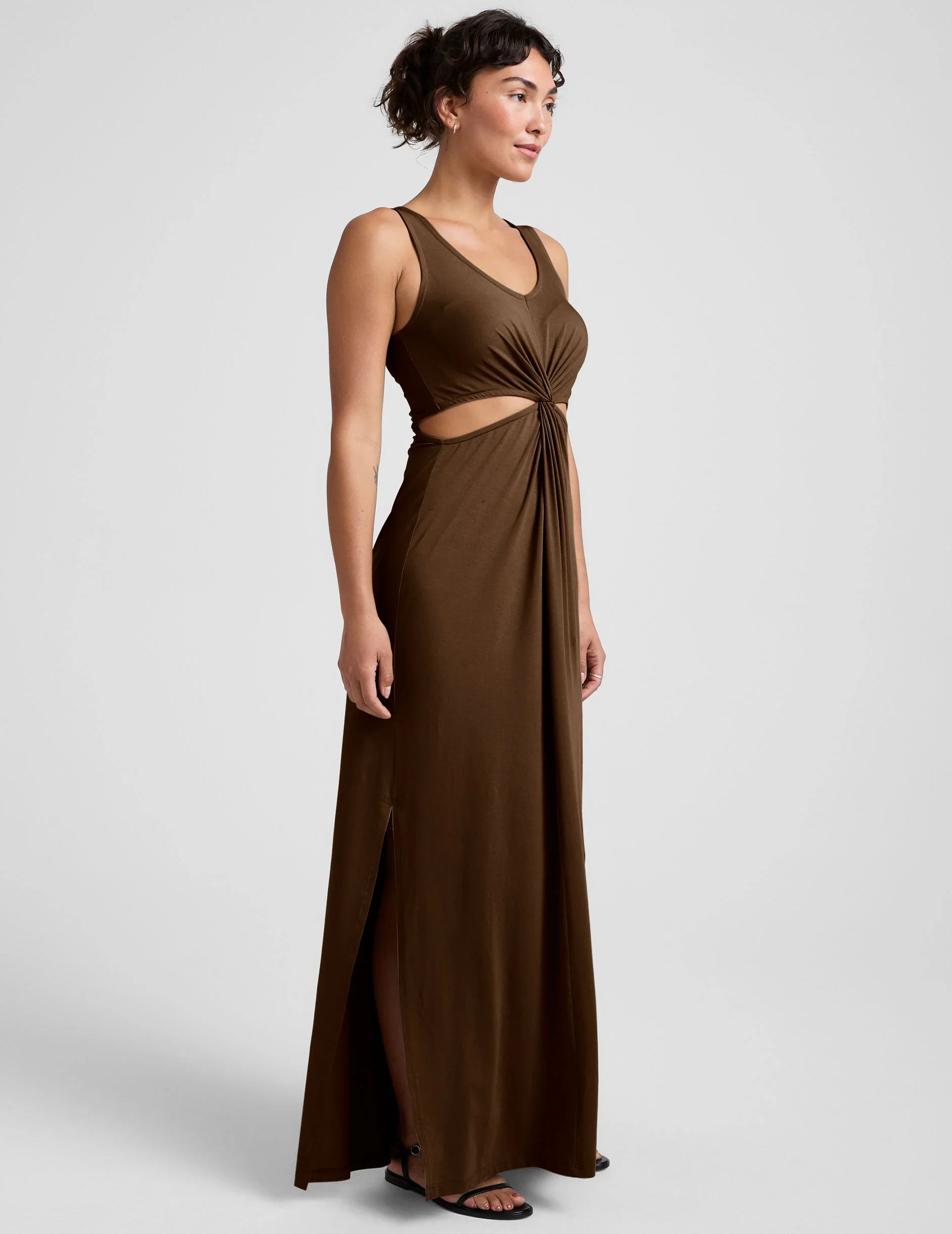 Maxi Around The World Front Twist Dress