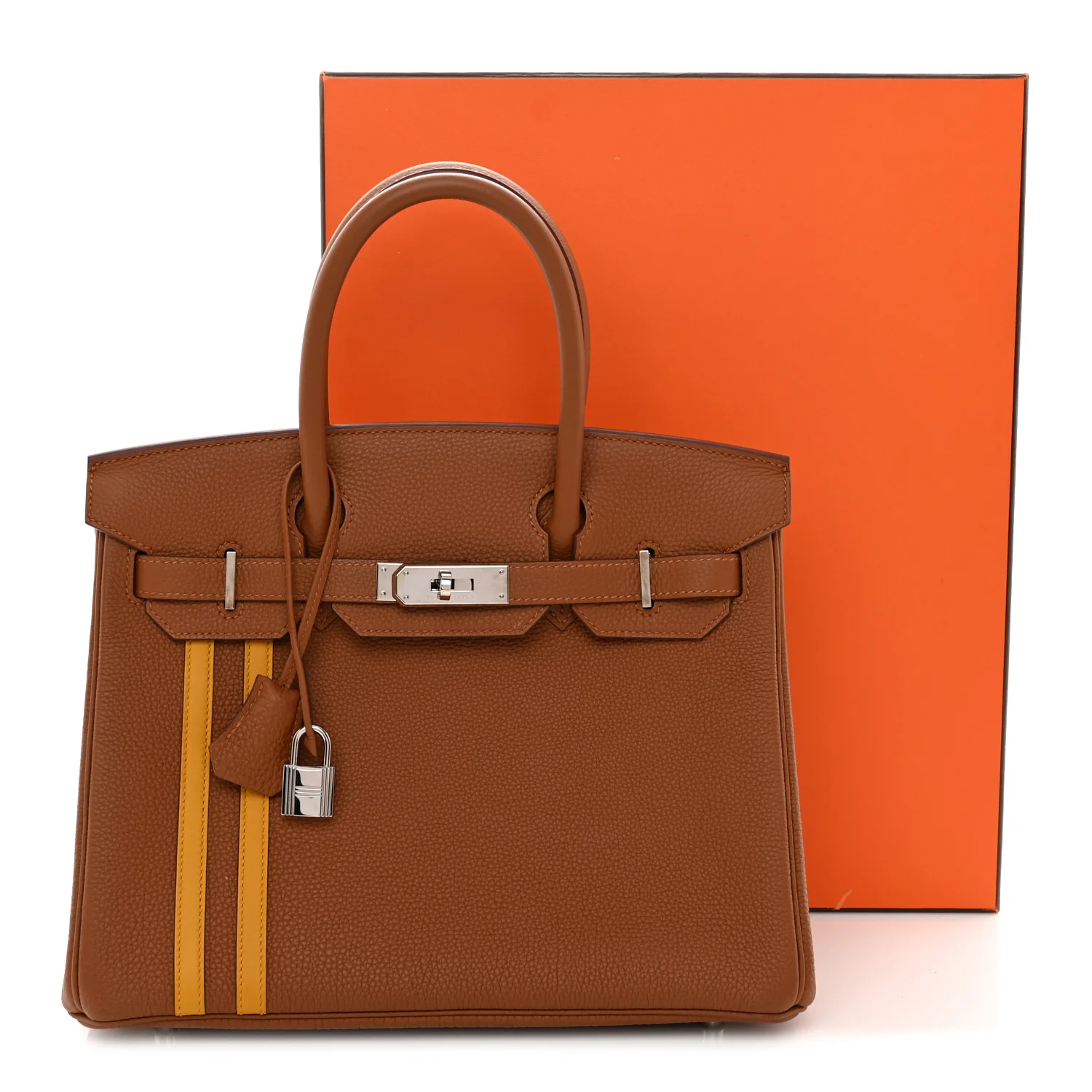 Togo Swift Officier Birkin 30 Gold Ambre