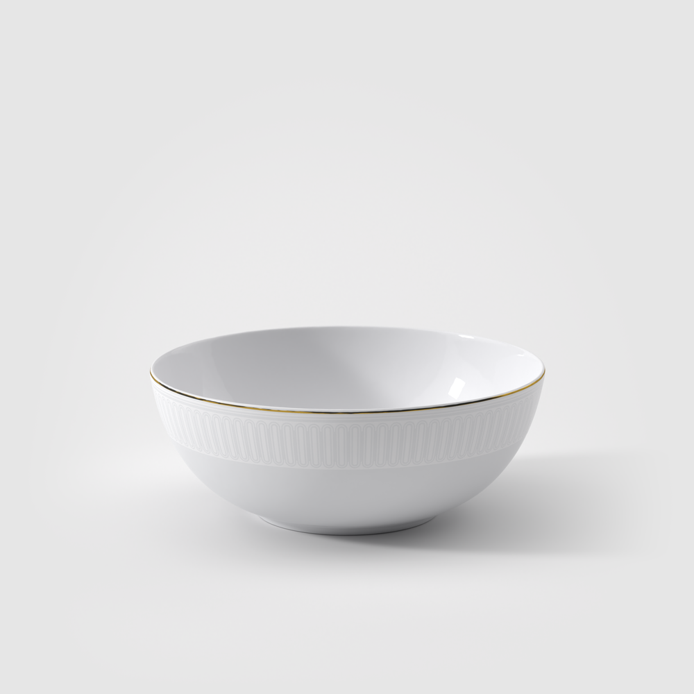 Chateau Septfontaines Serving Bowl - White, 50.8 oz, Premium Bone Porcelain