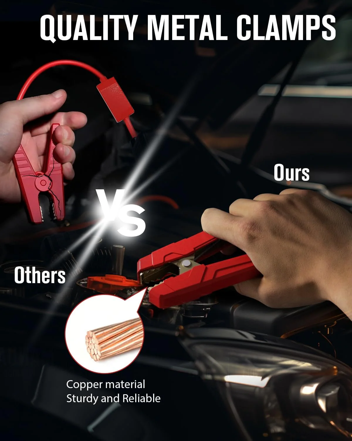 GOOLOO Car Jump Starter,4000A Peak 12V Battery Jumper Pack for All Gas and Up to 10 0L Diesel Engine,SuperSafe Lithium Portable Jump Box Battery Booster Box with USB Quick Charge and Type C Port Image 8