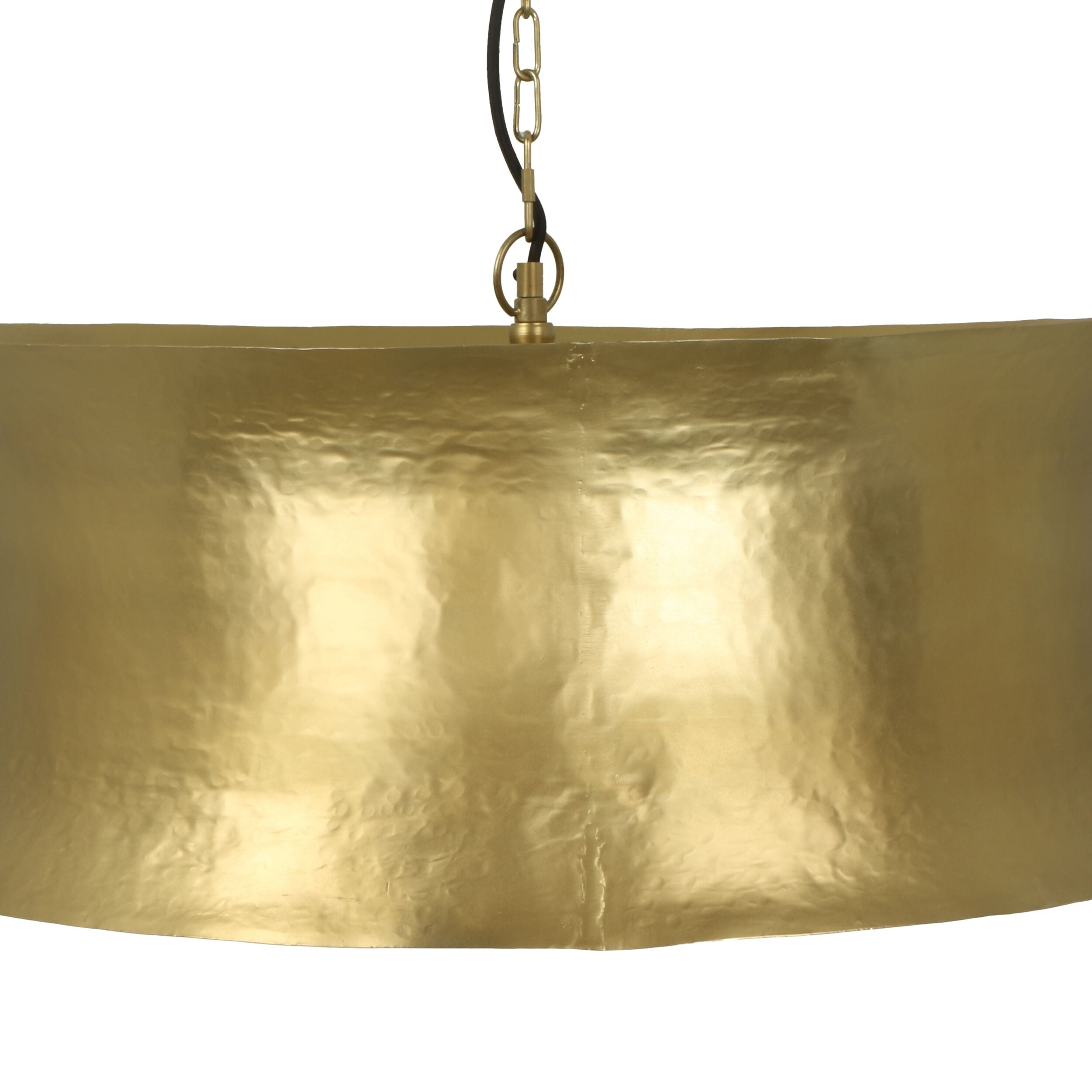 Marbella Metal Pendant Hammered Matte Brass 60x60x30cm