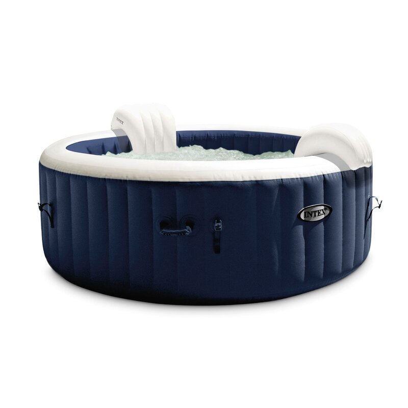 Spa gonflable rond Intex 6 personnes 170 - Jet Vinyl bleu foncé