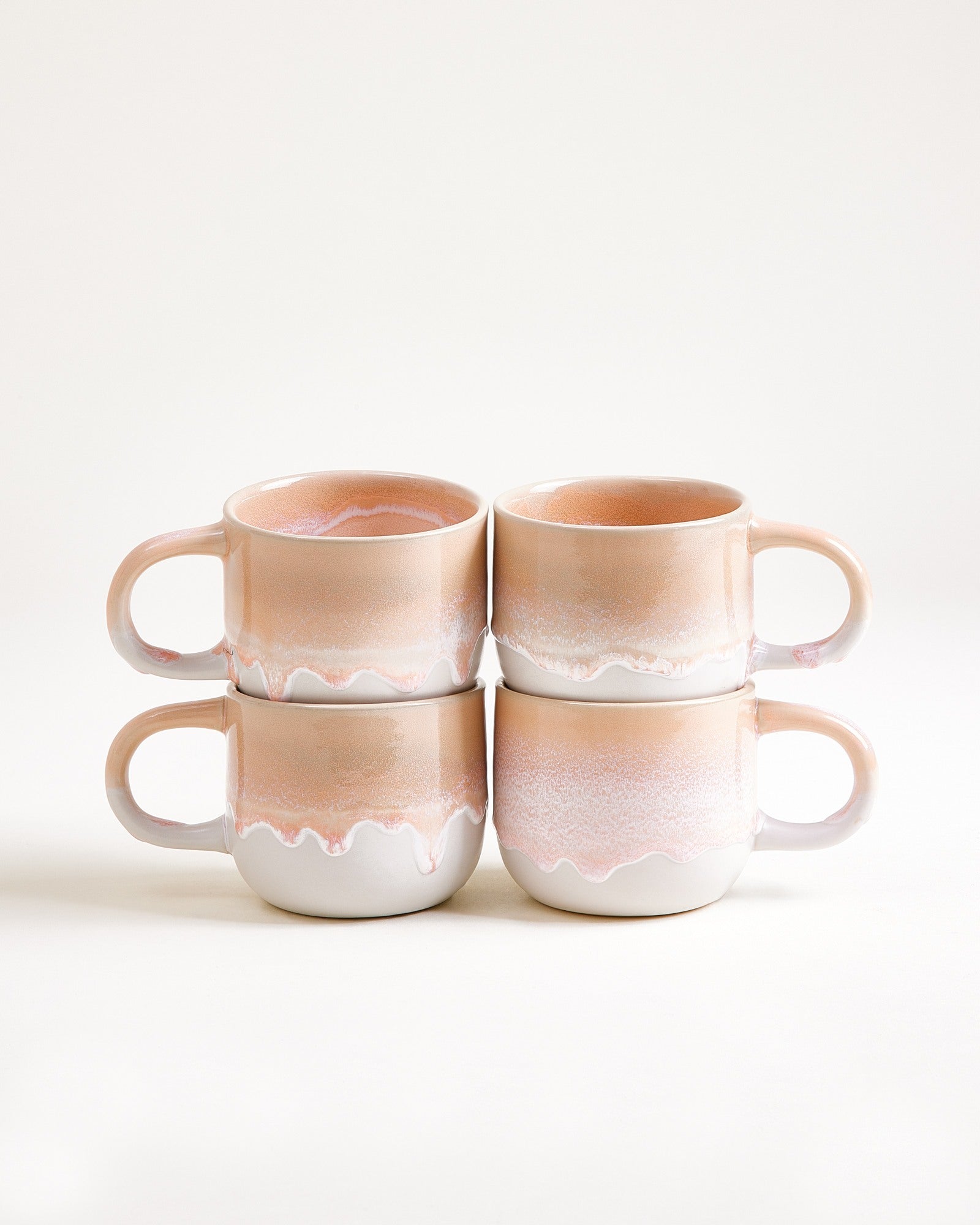 COIMBRA - SMALL MUG APRICOT SET OF 4