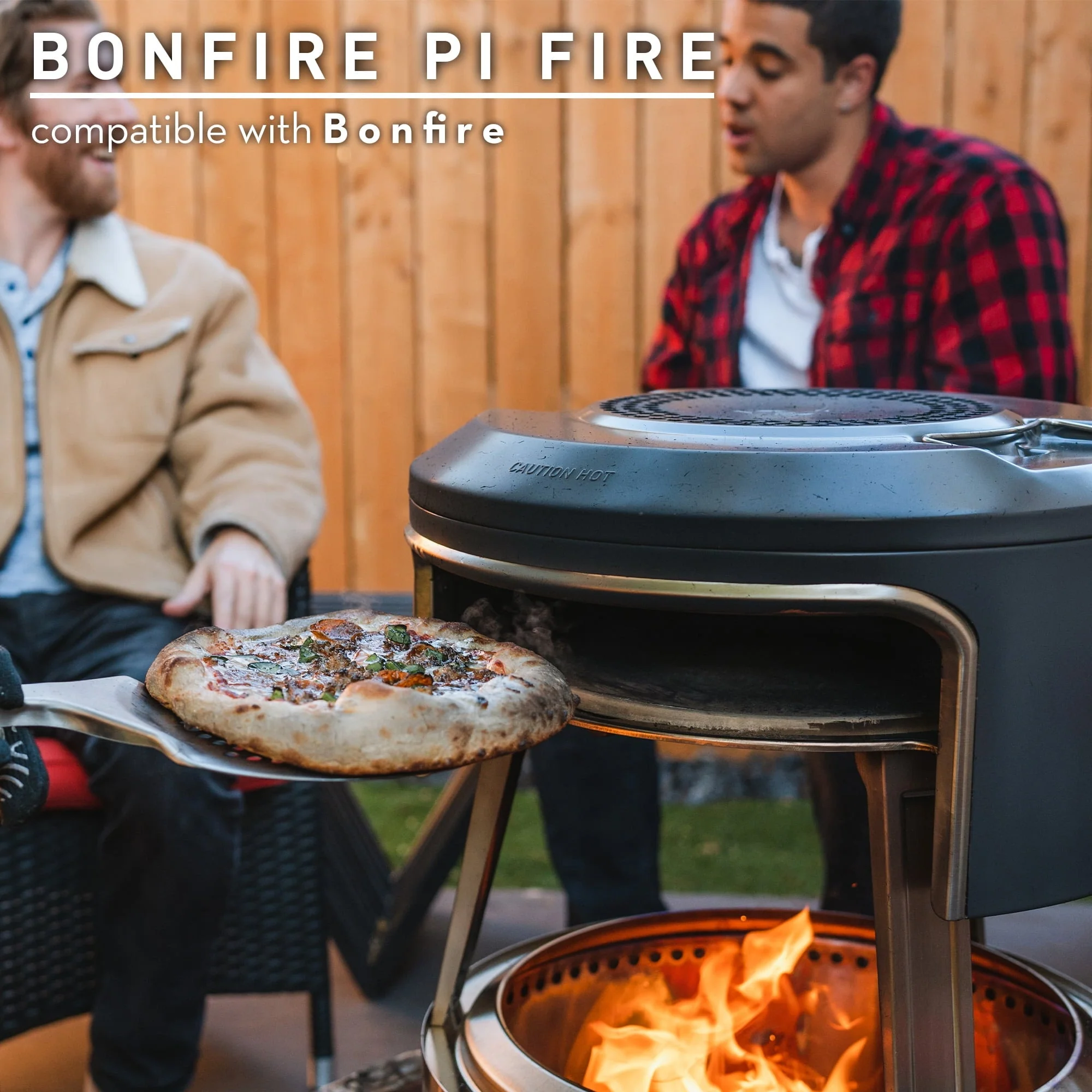 Bonfire Pi Fire | Pizza Oven Accessory for Bonfire Fire Pit, Incl Carry Case Cordierite Pizza Stone, Wood Burning Assembly, Stainless Steel, (H x Dia): 16 9 x 19 3 in, 19 6 lbs Image 5