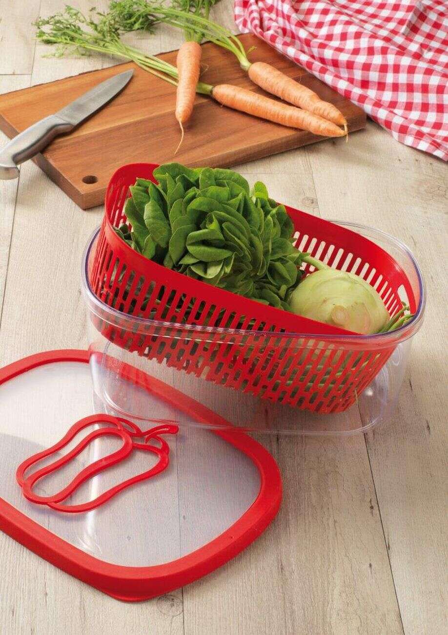 Boîte de conservation alimentaire avec panier fraîcheur 4 L