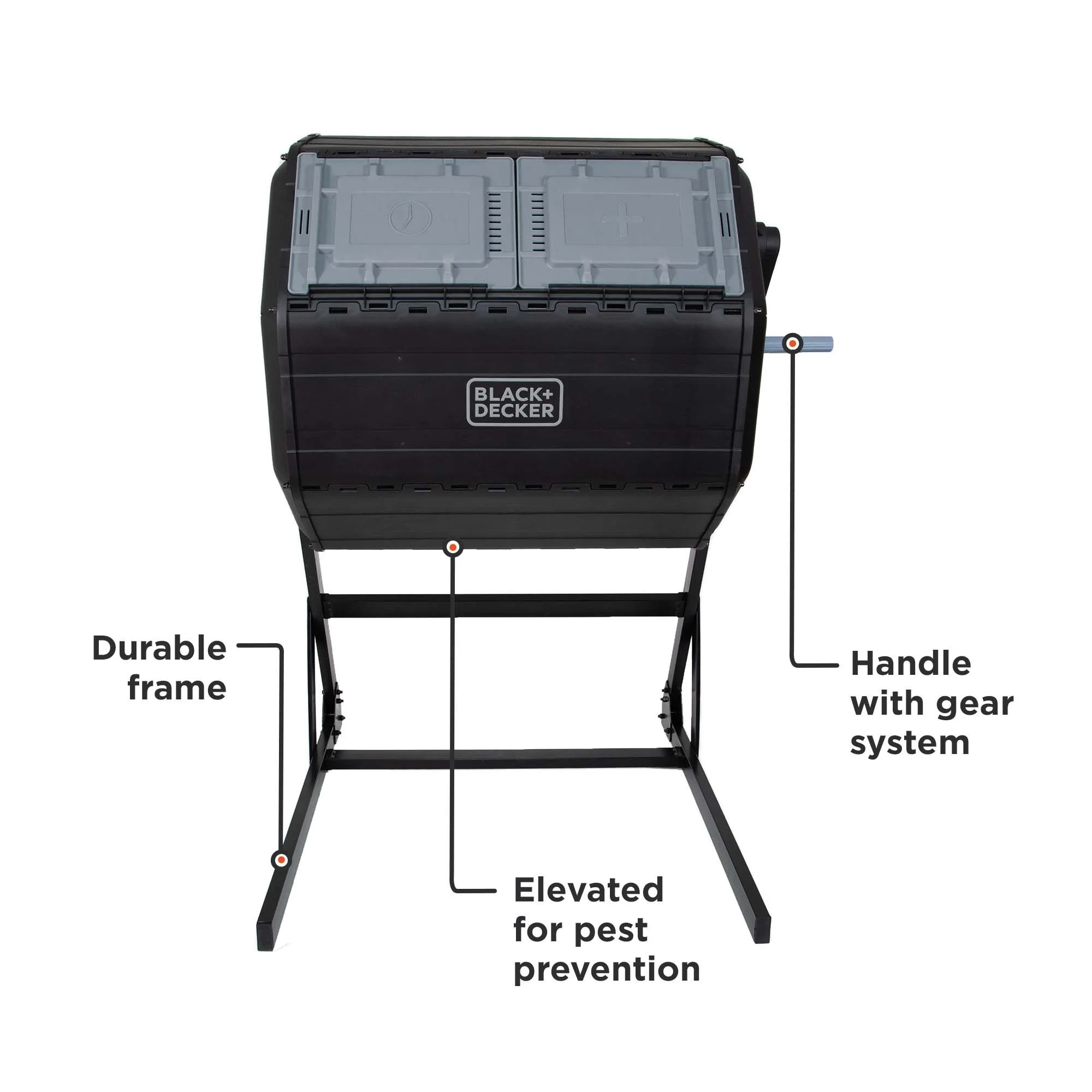 Tumbling Outdoor Composter (BDSTGA9701) - Image 3