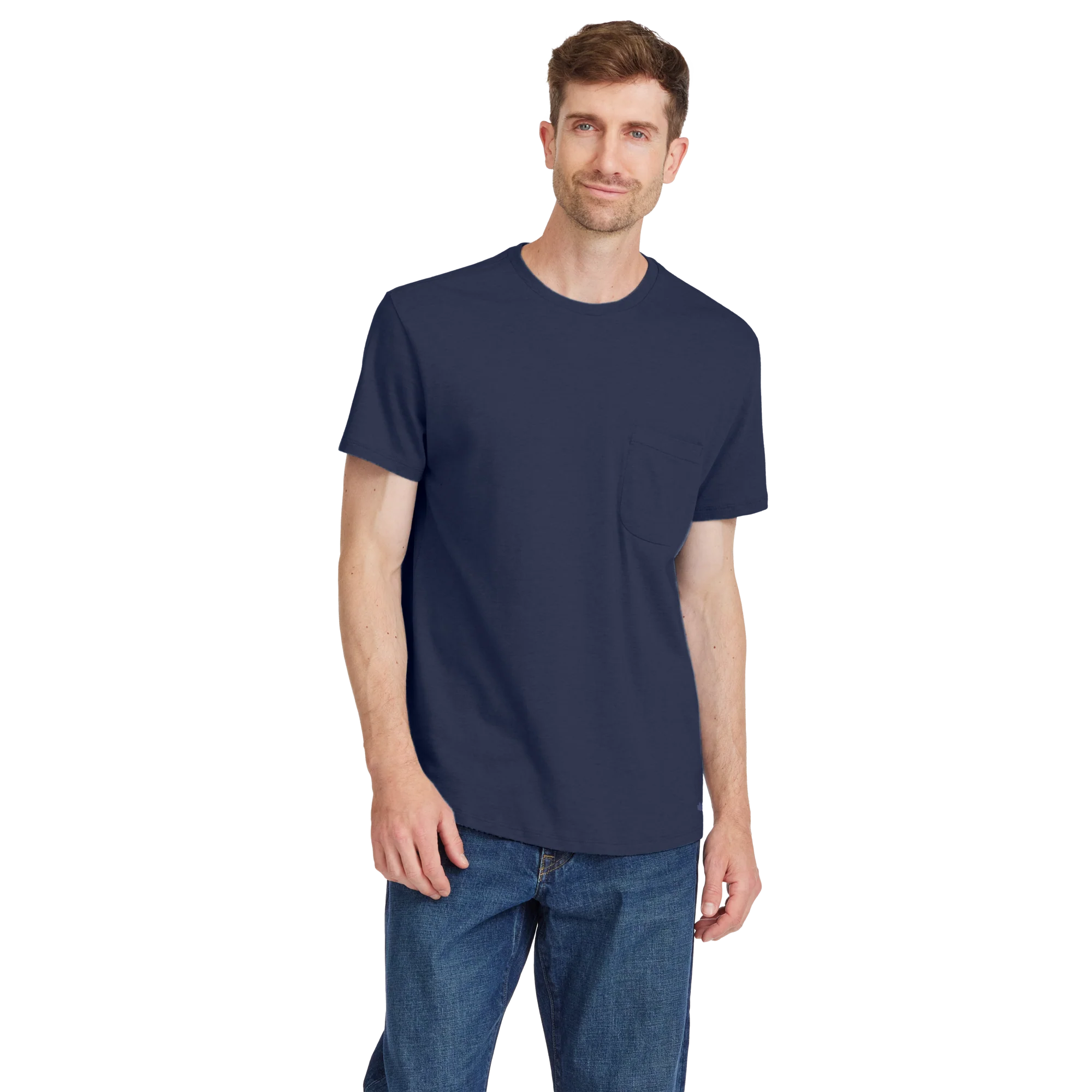 Men's Soft Merino Tee - Deep Navy