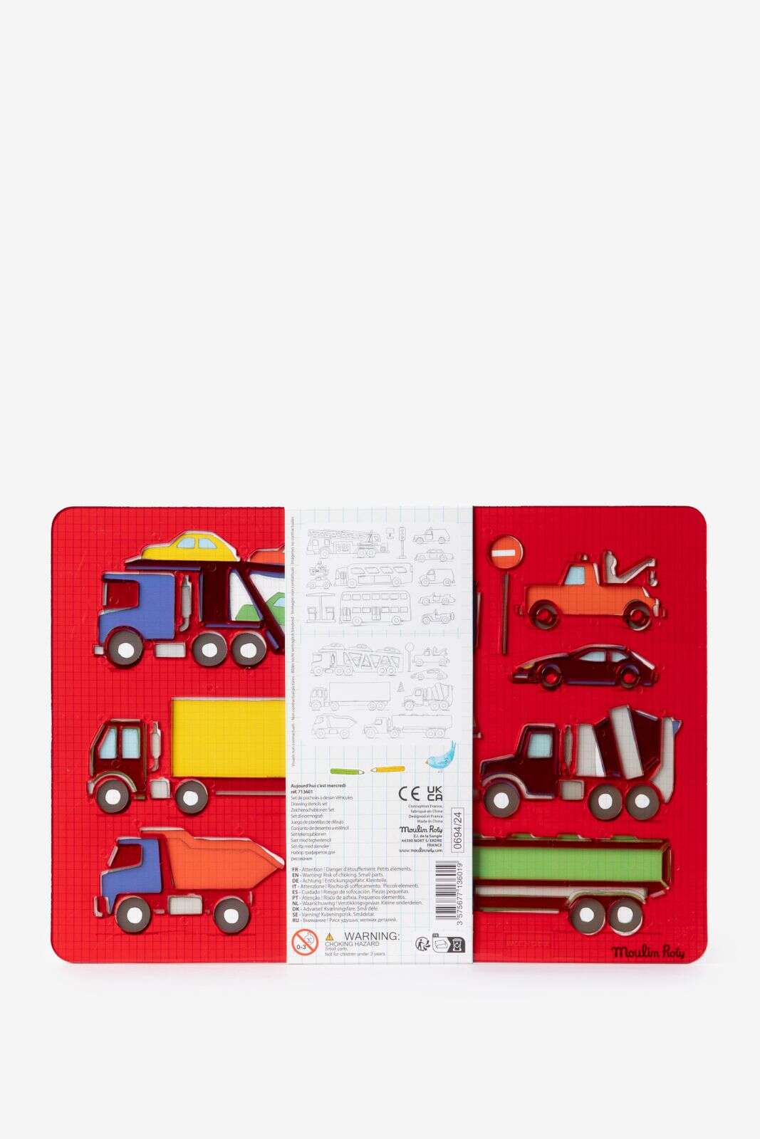 Rode tekensjablonen van auto's