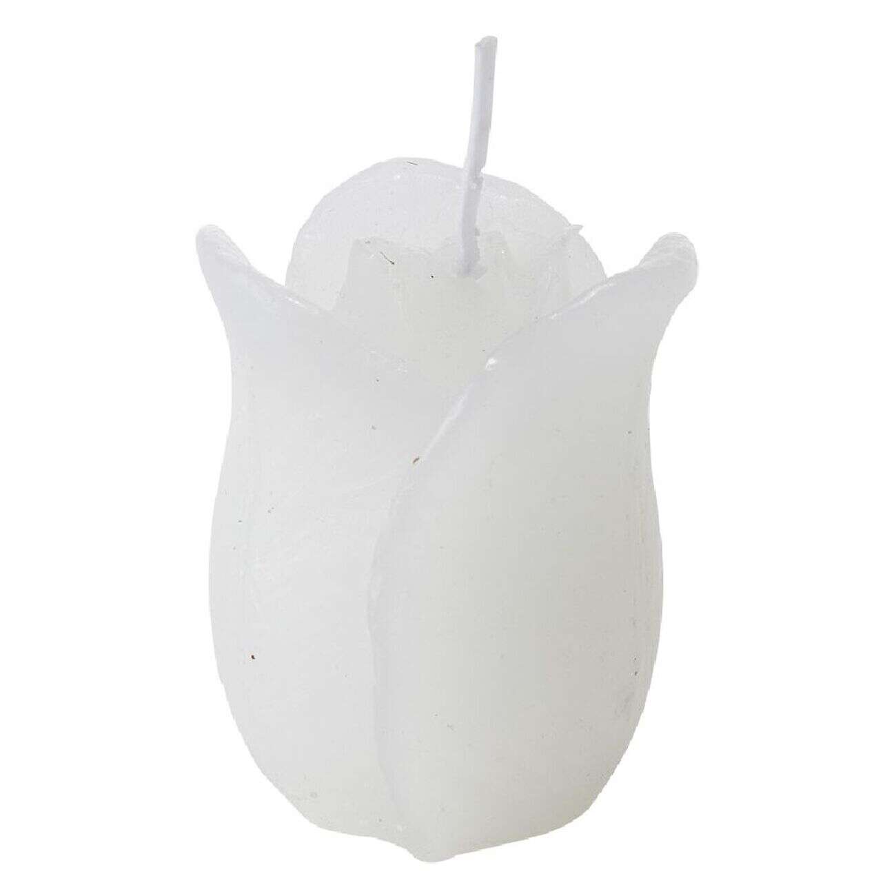 Bougie en forme de rose H6 cm