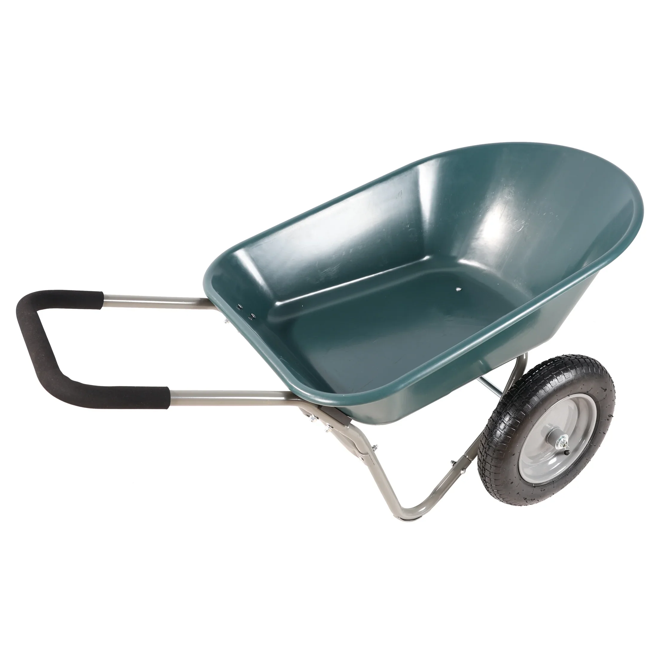Unbranded Garden Cart with 10-Inch Pneumatic Wheels, Yellow and Black