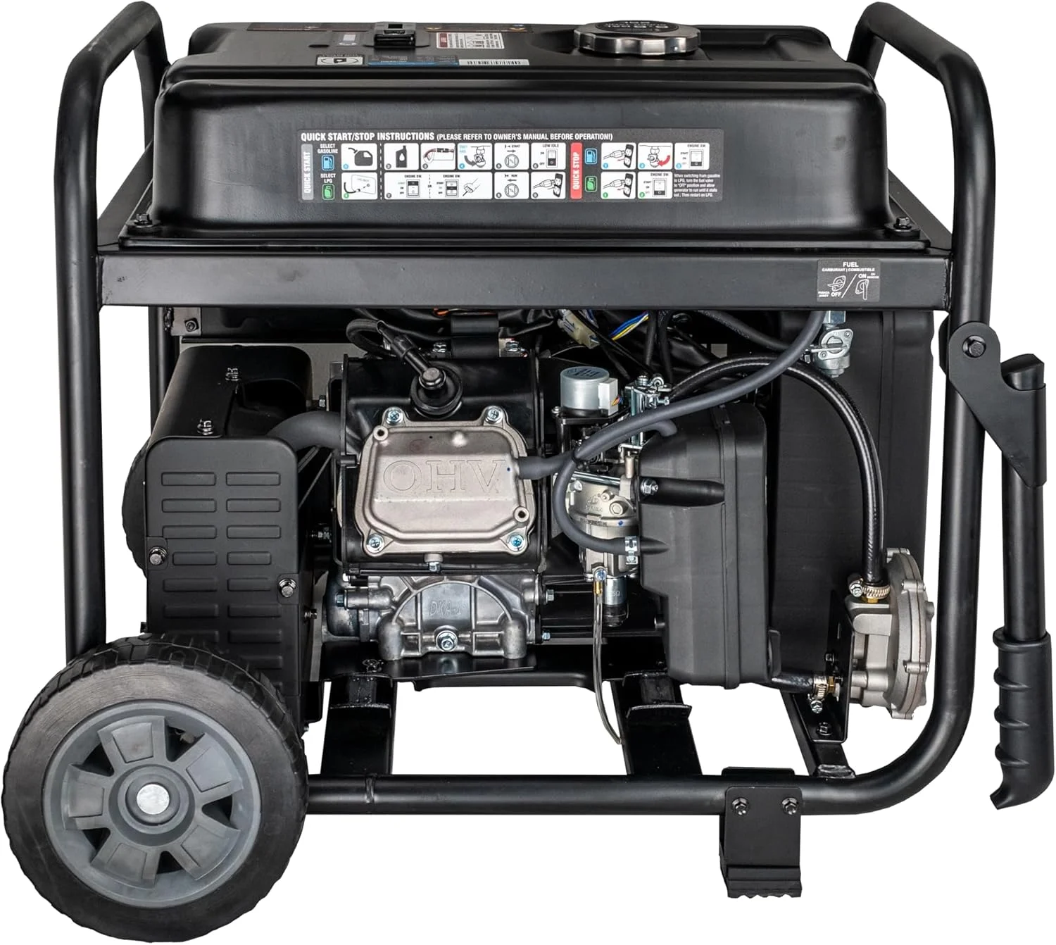12,000W Dual Fuel Portable Generator in Space Gray with Electric Start, G12KBN(12000 W) - Image 10