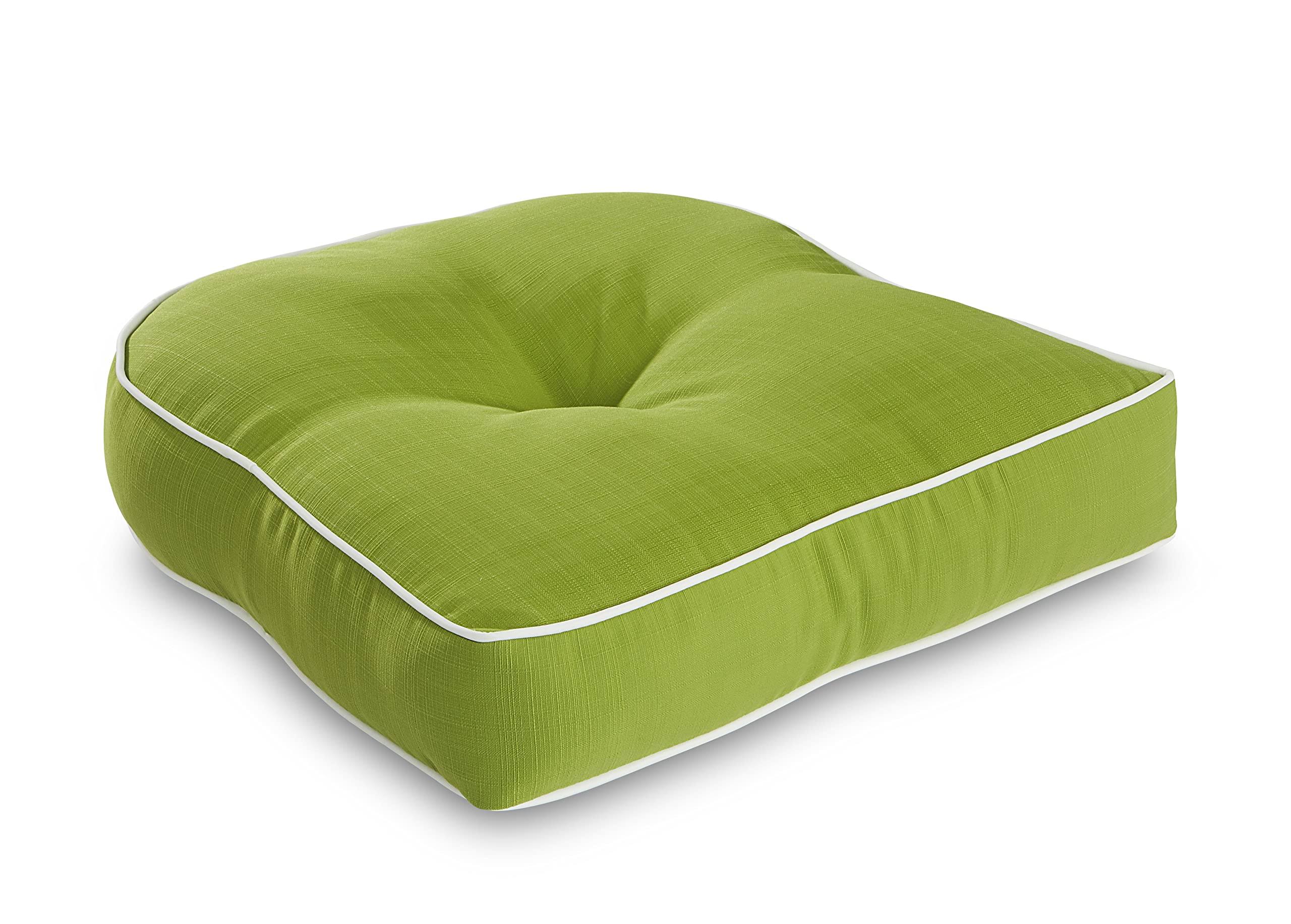 Terrasol Single U Chair Cushion, Green, 19.5x19.5