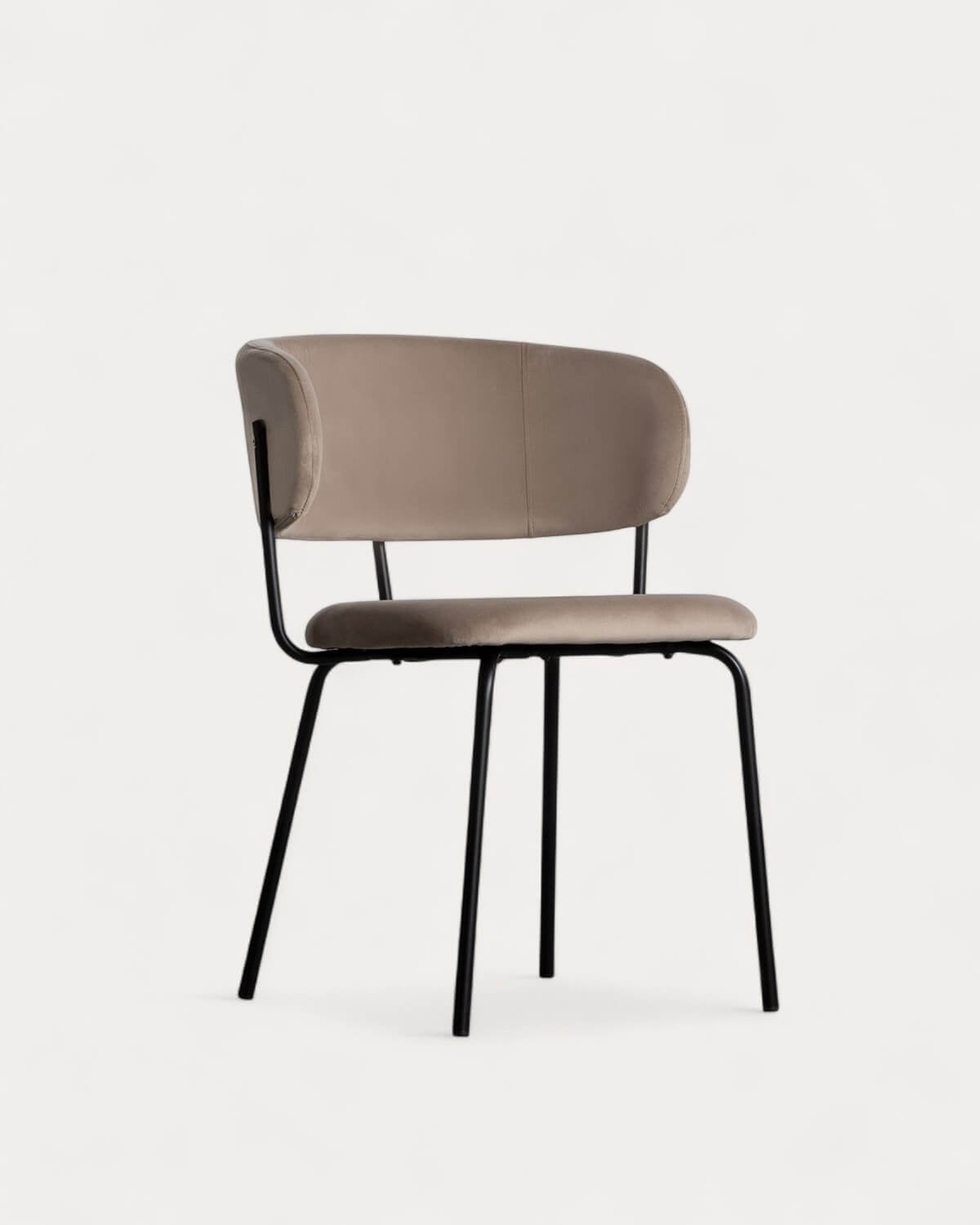 Bonse Terciopelo - Silla de Comedor de Terciopelo y Metal Bonse