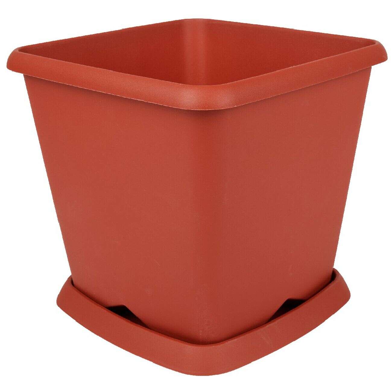 Pot de jardin carré Chorus rouge 24,2 L