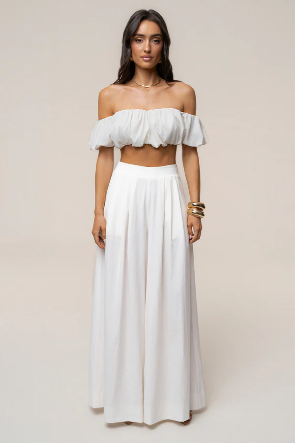 Ivory Sunset Breeze Pant Set