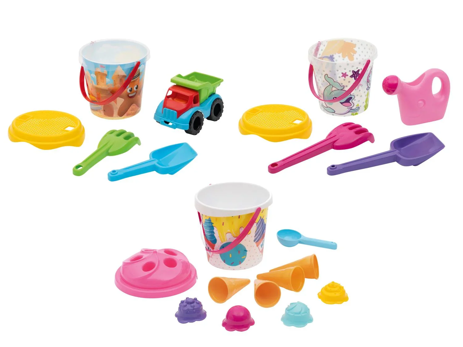 lupilu Jouets de plage avec seau
