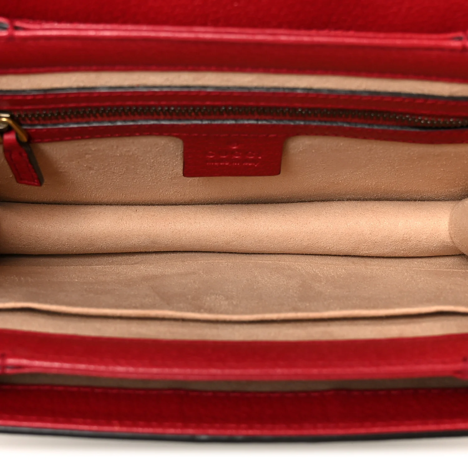 GG Supreme Monogram Small Queen Margaret Top Handle Bag Red