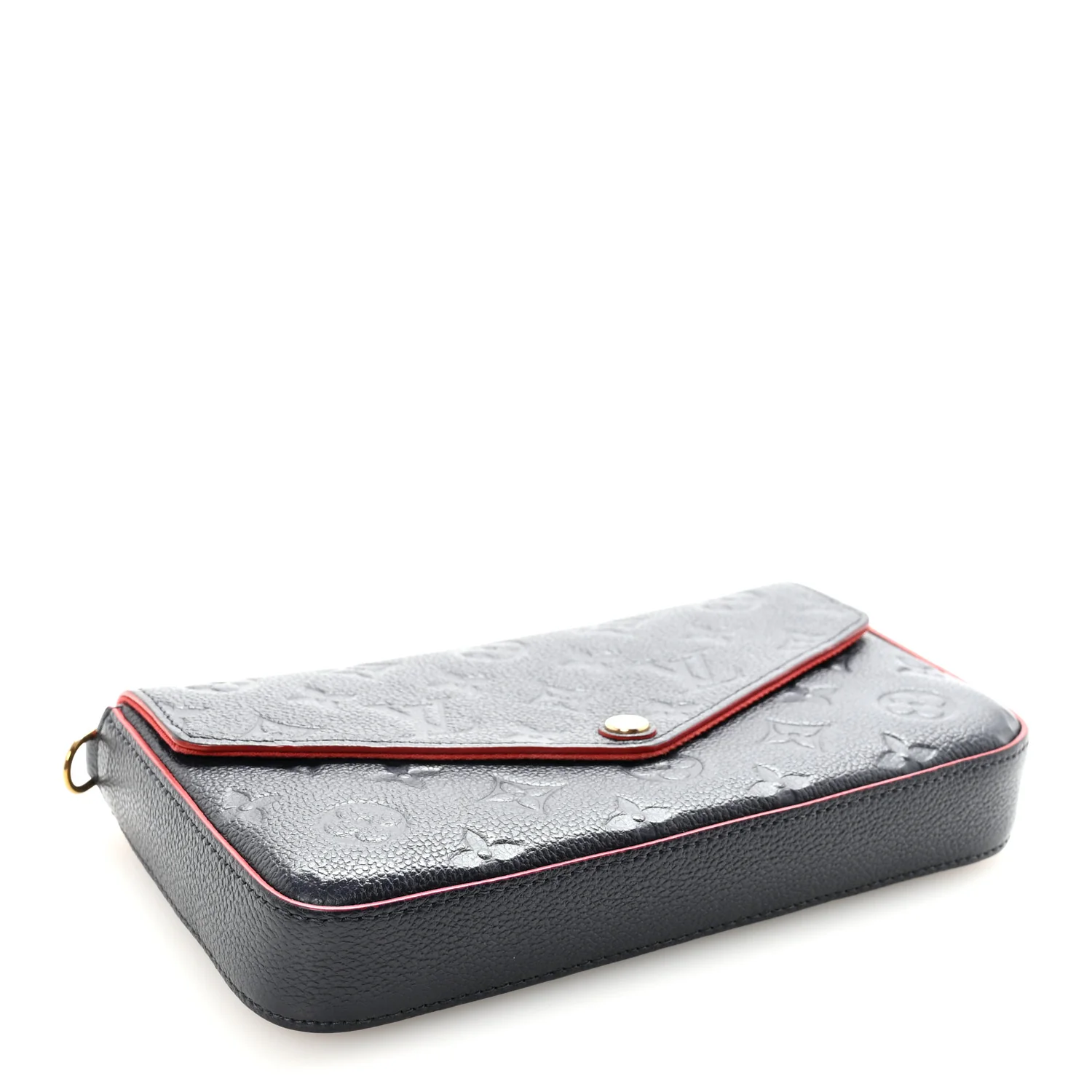 Empreinte Pochette Felicie Chain Wallet Marine Rouge