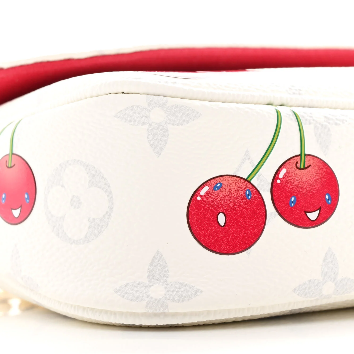 LV X TM Monogram Cerises Ivy Wallet On Chain White