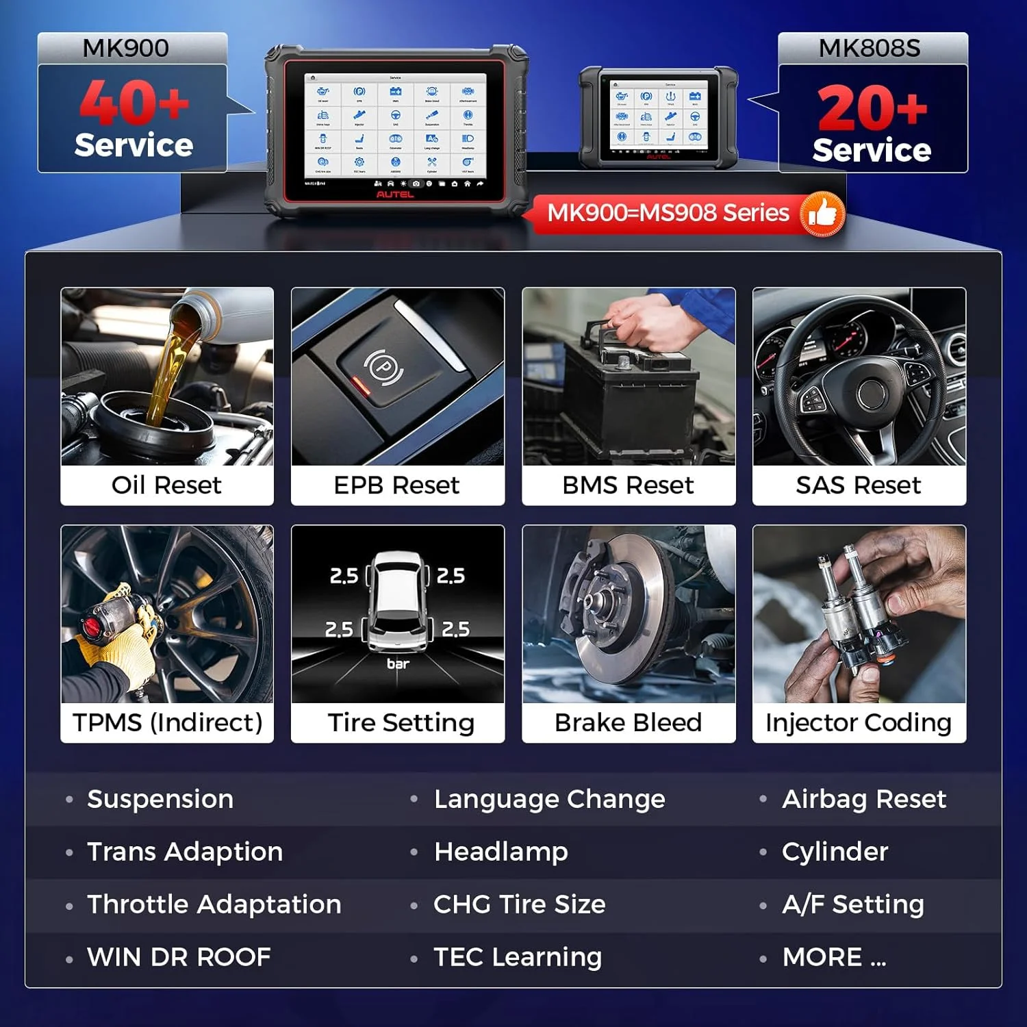 Scanner MaxiCOM MK900 Automotive Diagnostic Scan Tool OBD2 All System Diagnose, 40+ Service, Active Tests, FCA Autoauth SGW, Upgraded Ver of MaxiCheck MX808S, MX900 Image 6