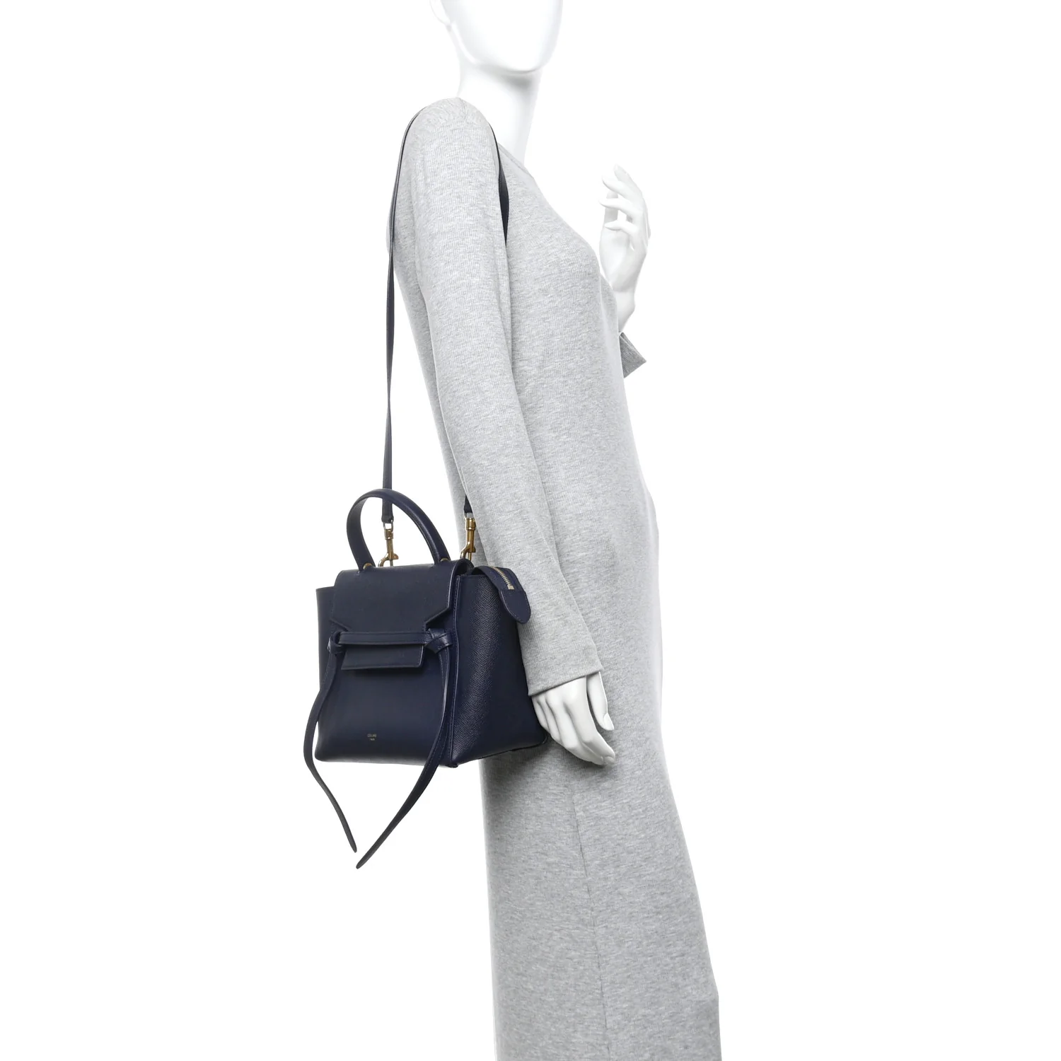 Grained Calfskin Micro Belt Bag Midnight