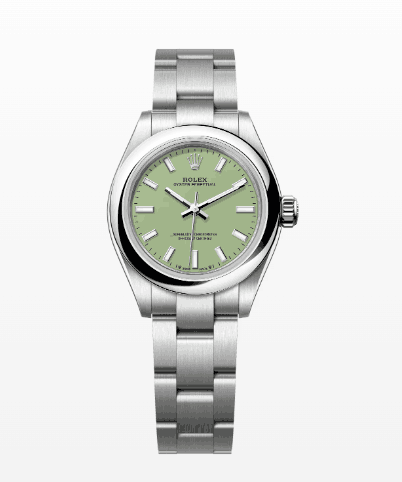 Replica 2025 Rolex Oyster Perpetual Pistachio-green Dial New25041, 3 different sizes