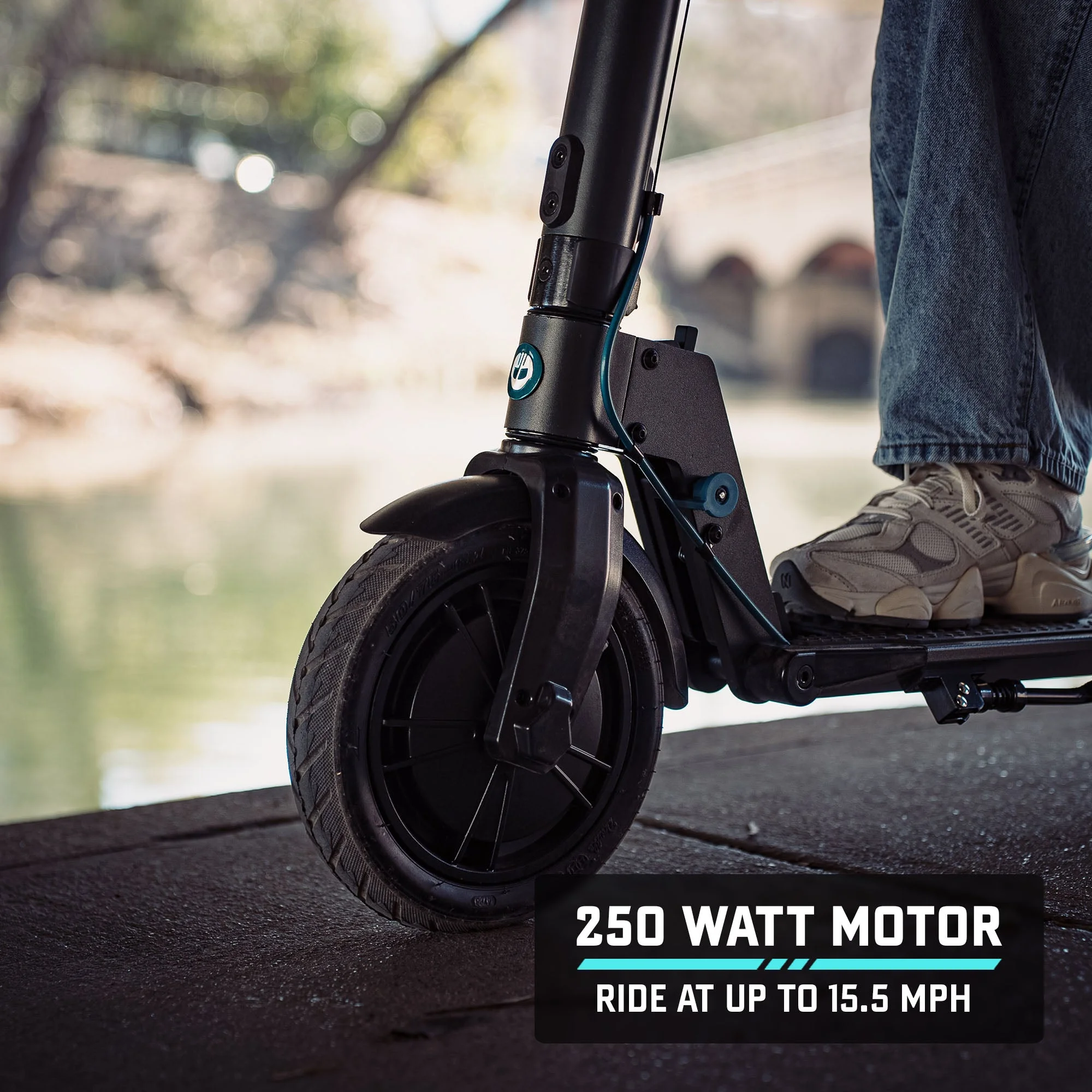 Rival Adult Electric Scooter, 8.5" Pneumatic Tire, Max 12 mile Range and 15.5Mph Speed, 250W Foldable Escooter for Adult, Black(Black1) - Image 8