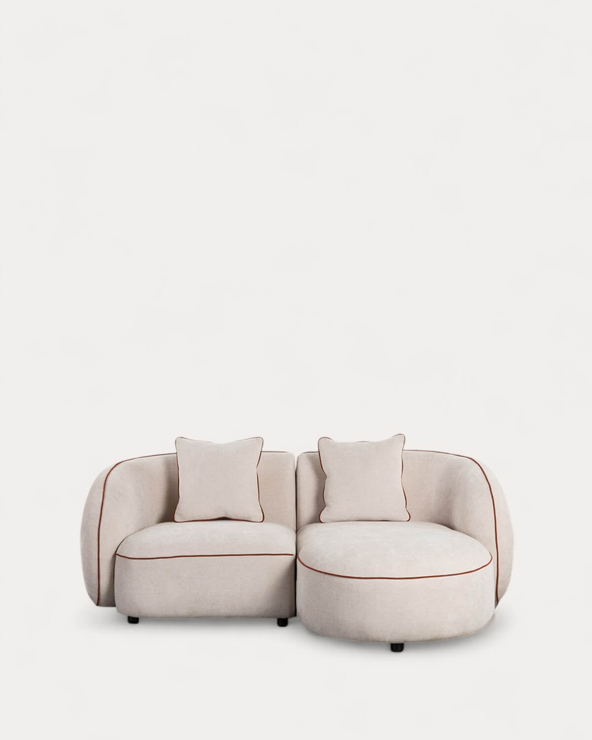 Ilham - Sofá Modular 2 Piezas Esquinero con Chaise Longue de Tela Ilham