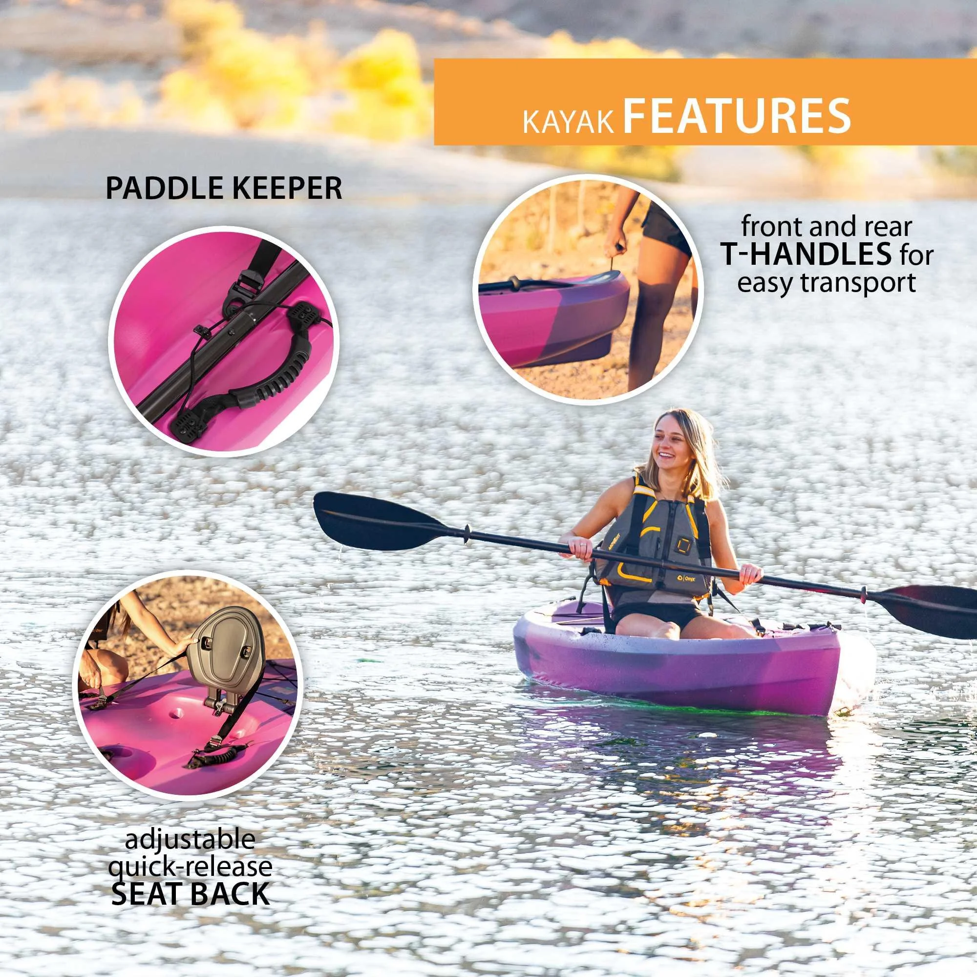 Lifetime Tamarack 10 Ft. Sit - on - Top Kayak, Fire Red (90486)