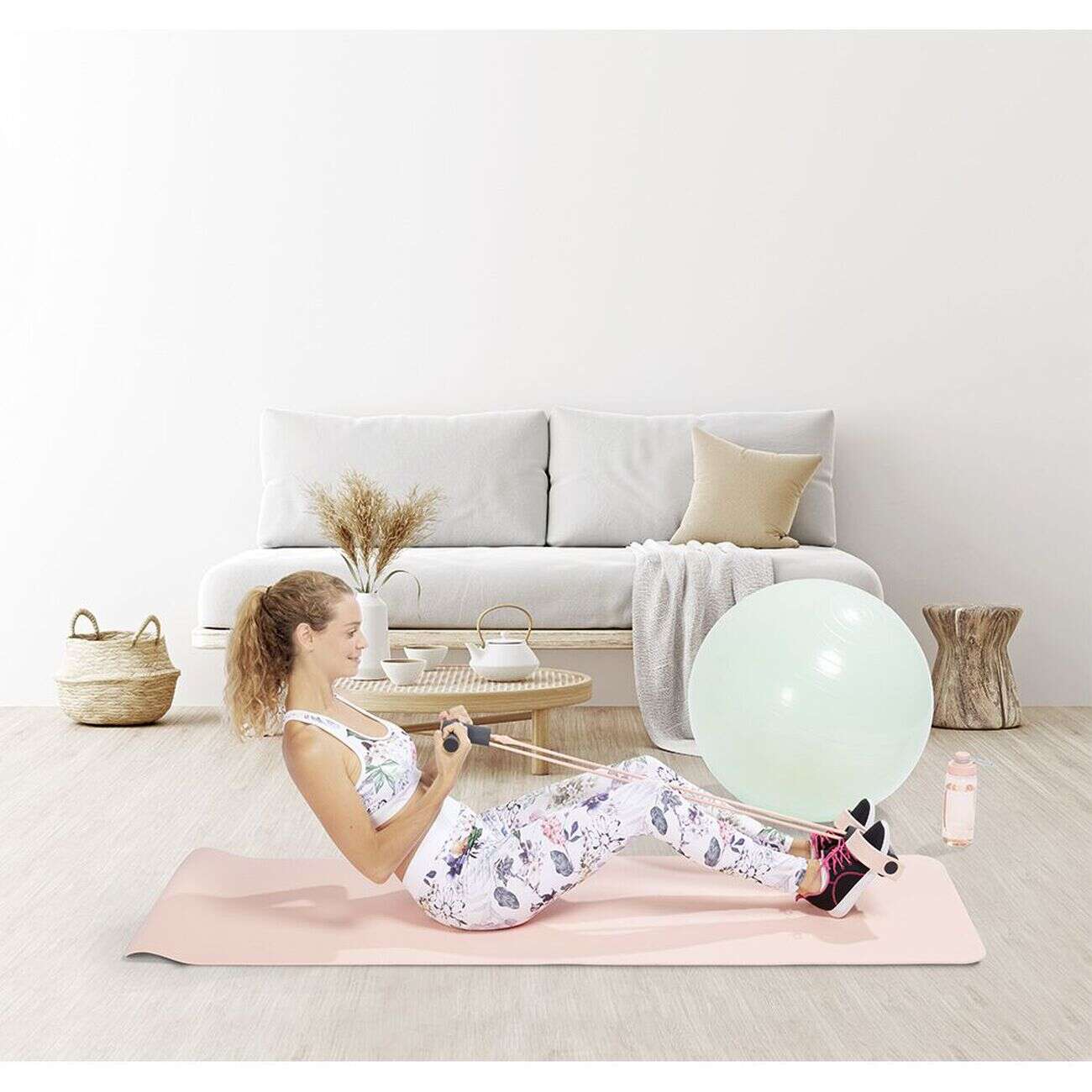 Brassière de sport imprimé fleurs