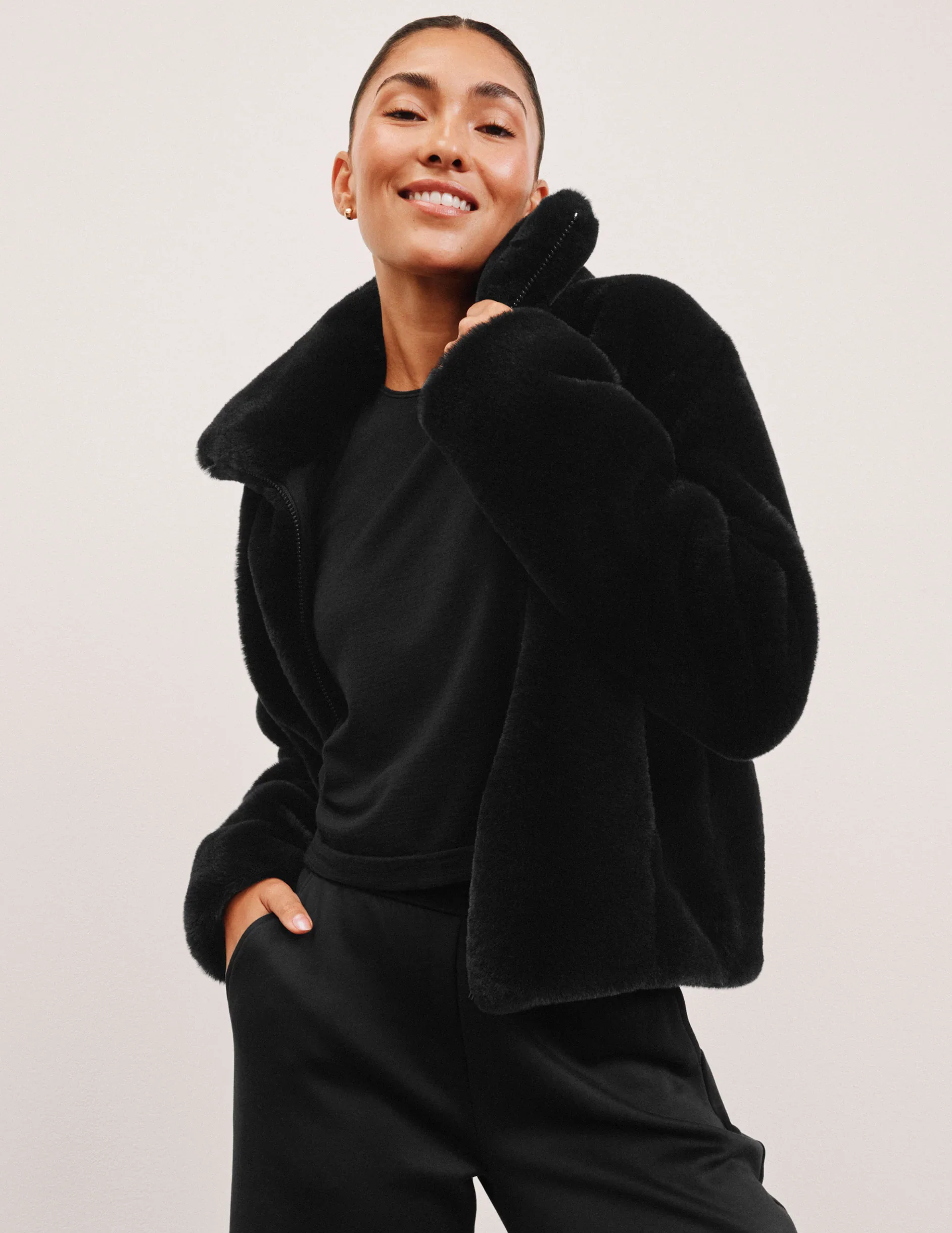 On The List Faux Fur Jacket