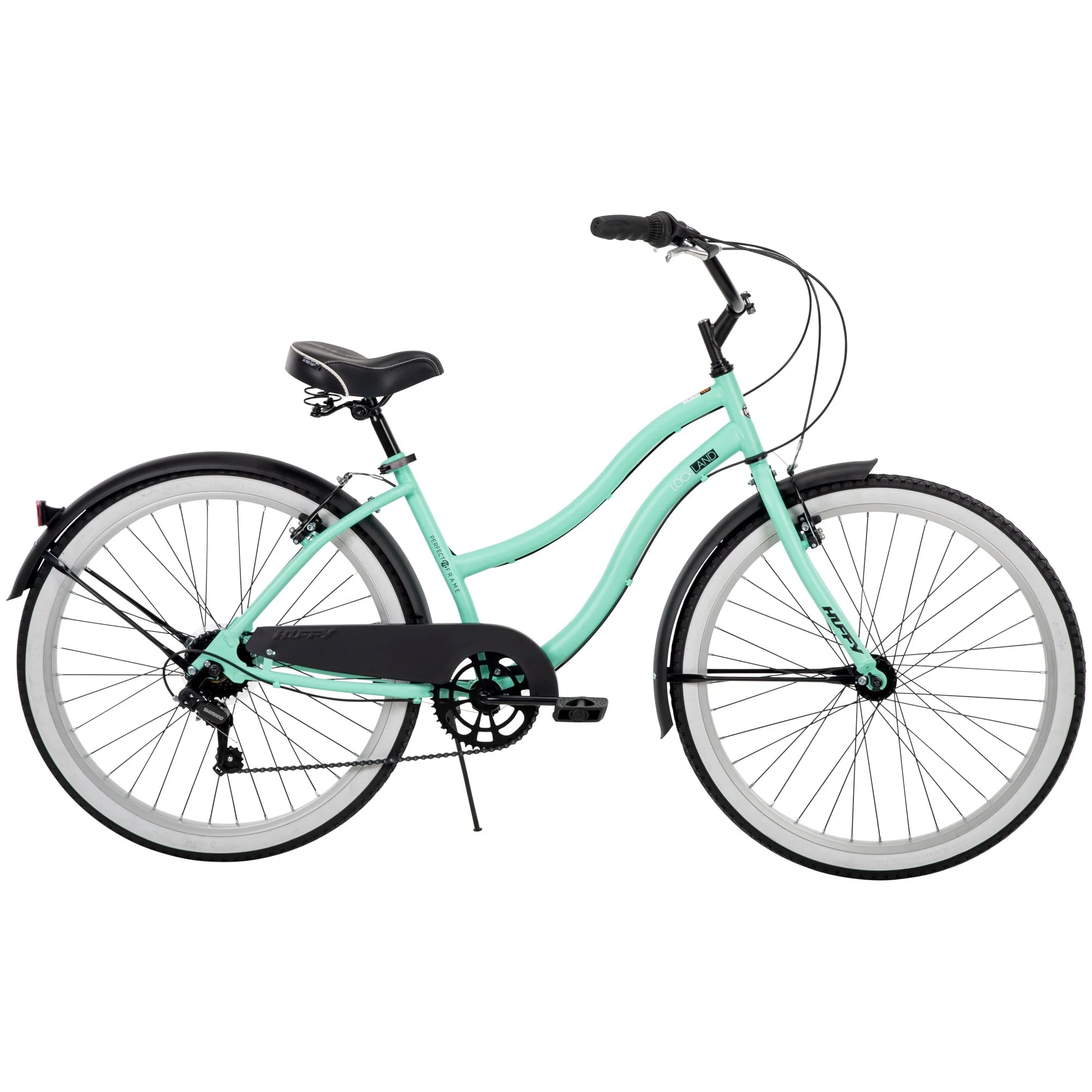 26 In Women's Lockland 7 Speed Cruiser Bike, Sea Foam, Green Image 2
