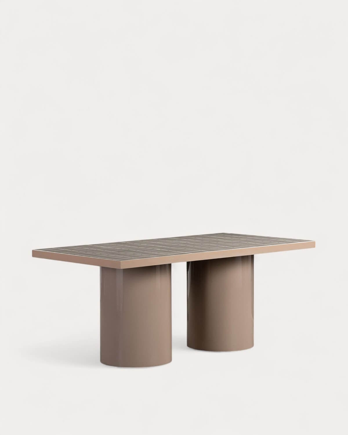 Zafiro - Mesa de Comedor Rectangular de Metal y Cerámica (183x95 cm) Zafiro