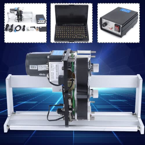 110V Automatic Synchronization Thermal Stamp Printer Coding Machine Date Coder, Handheld Printer Portable Printing Depth 0.01-0.04in for Barcode/Label/Date/Logo/Batch Number