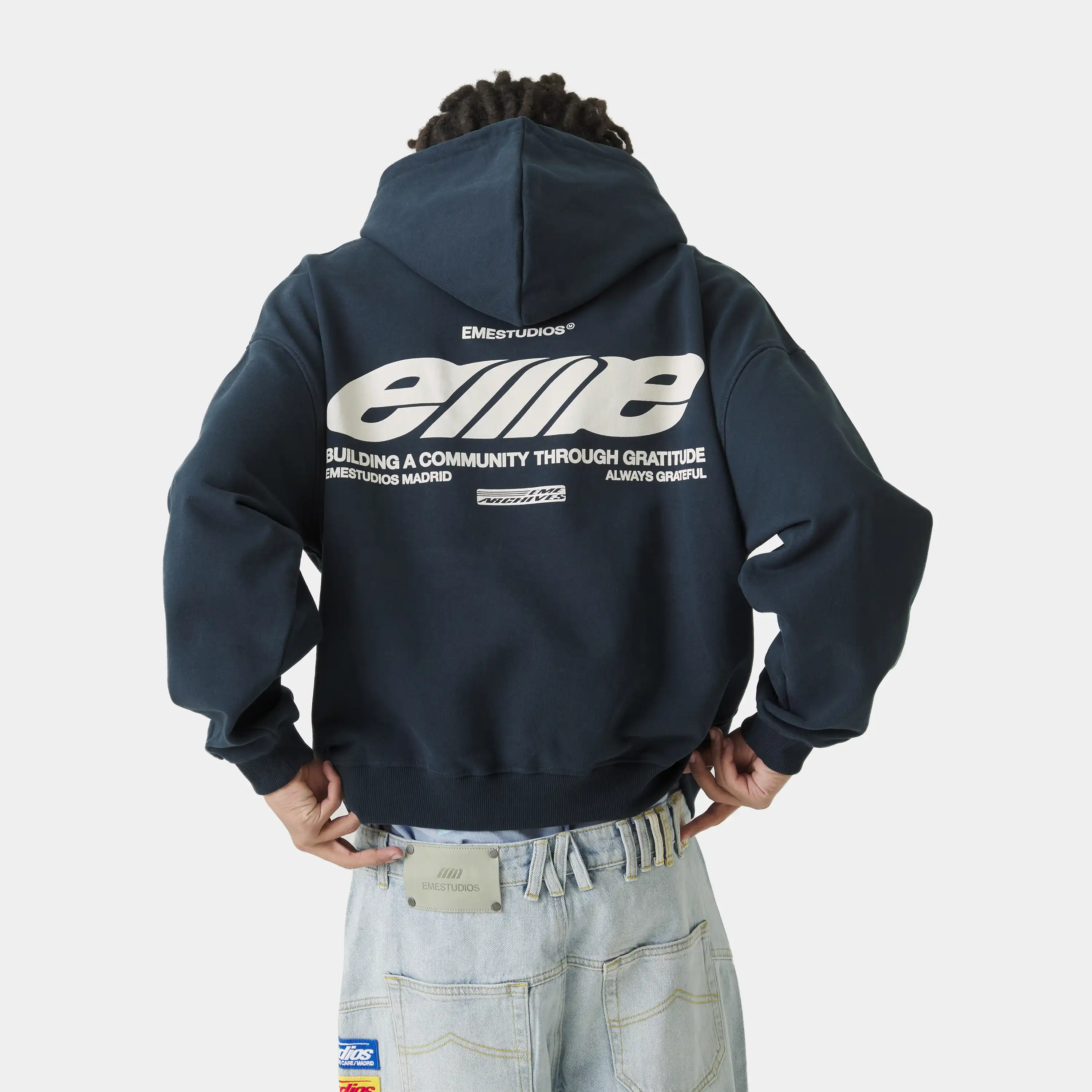 DNA Navy Oversized Hoodie