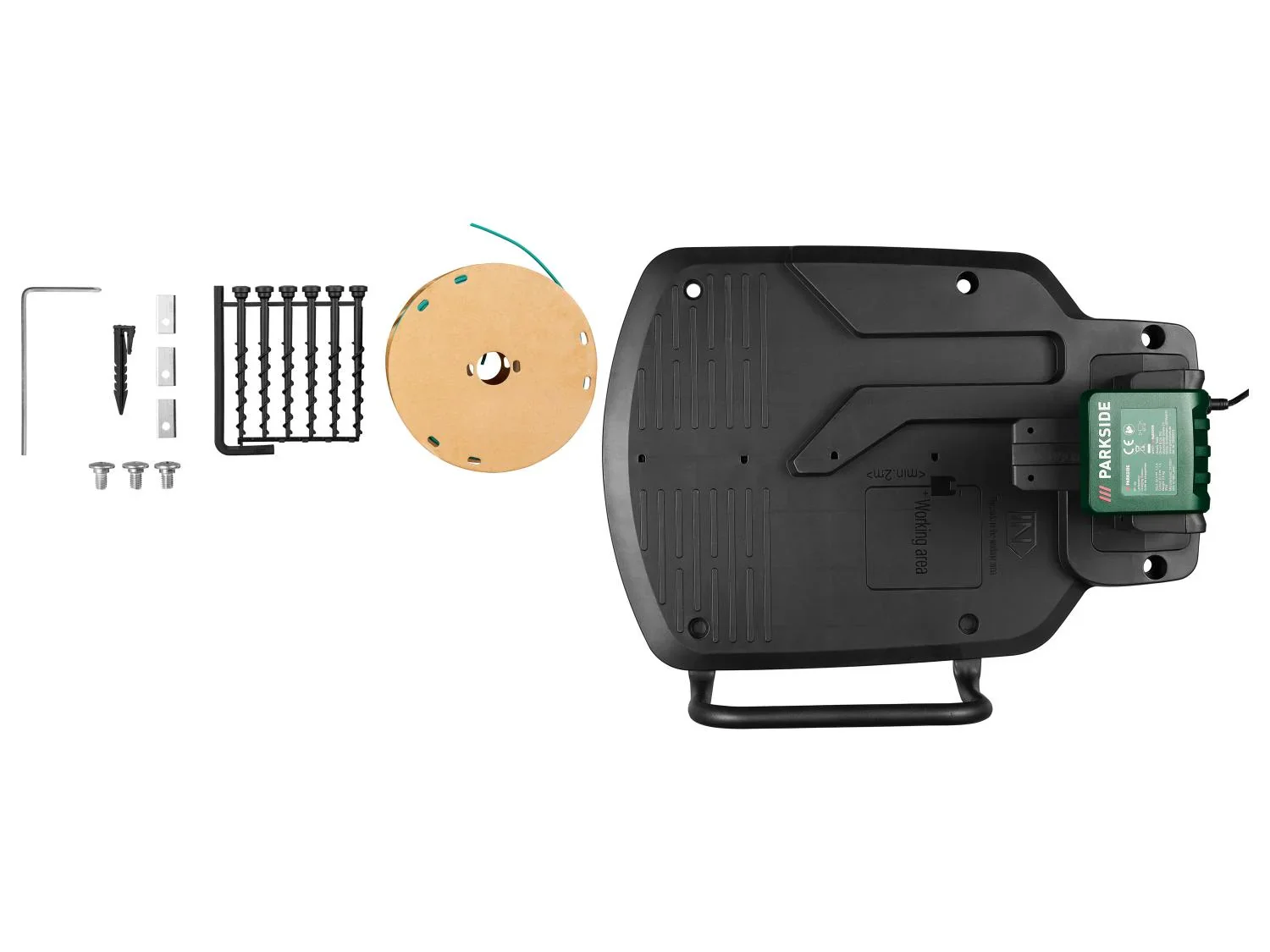 PARKSIDE Tondeuse robot City Smart, 250 m + Garage, 20 V