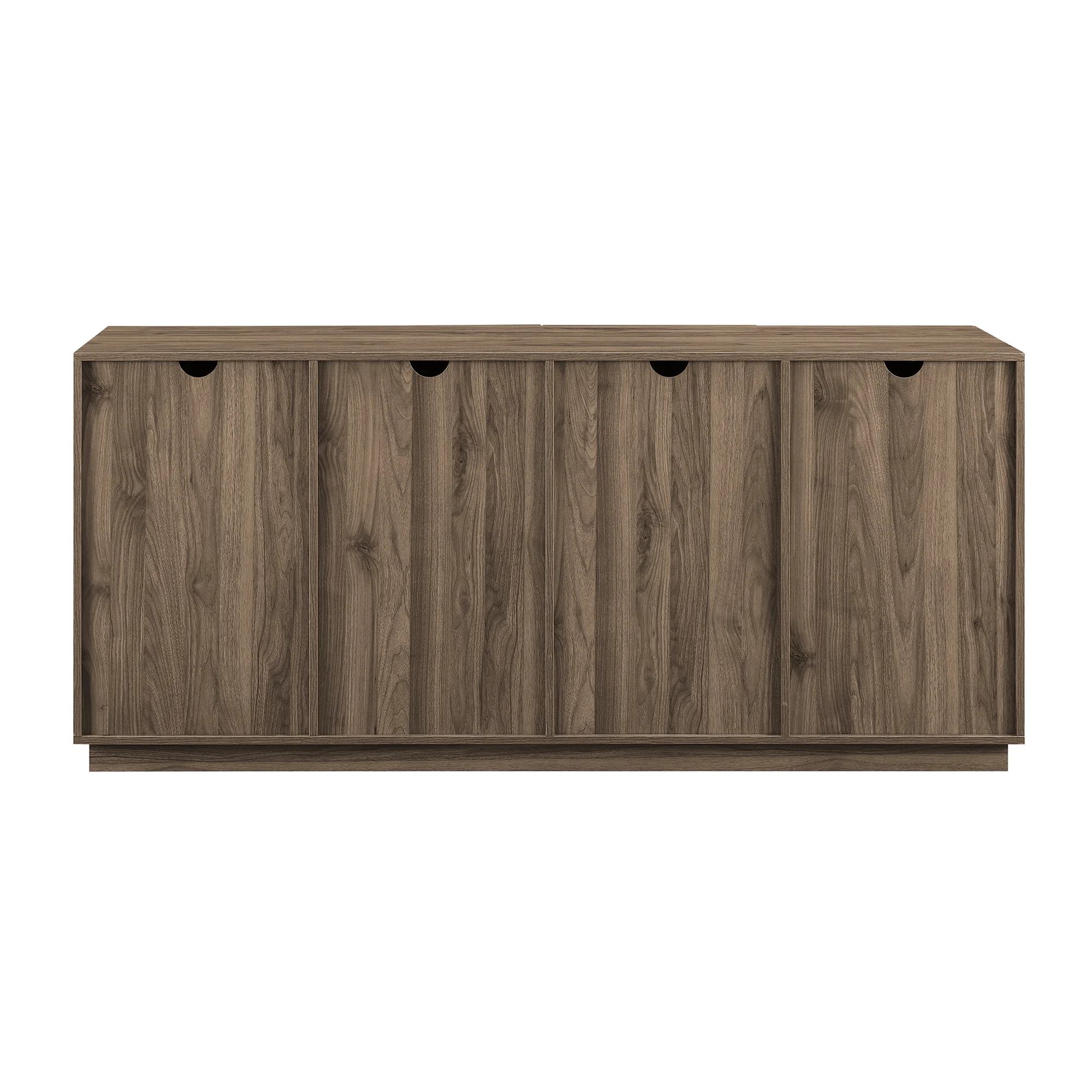 Modern 4-Door TV Stand for TVs up to 80��, Slate Grey - Image 5