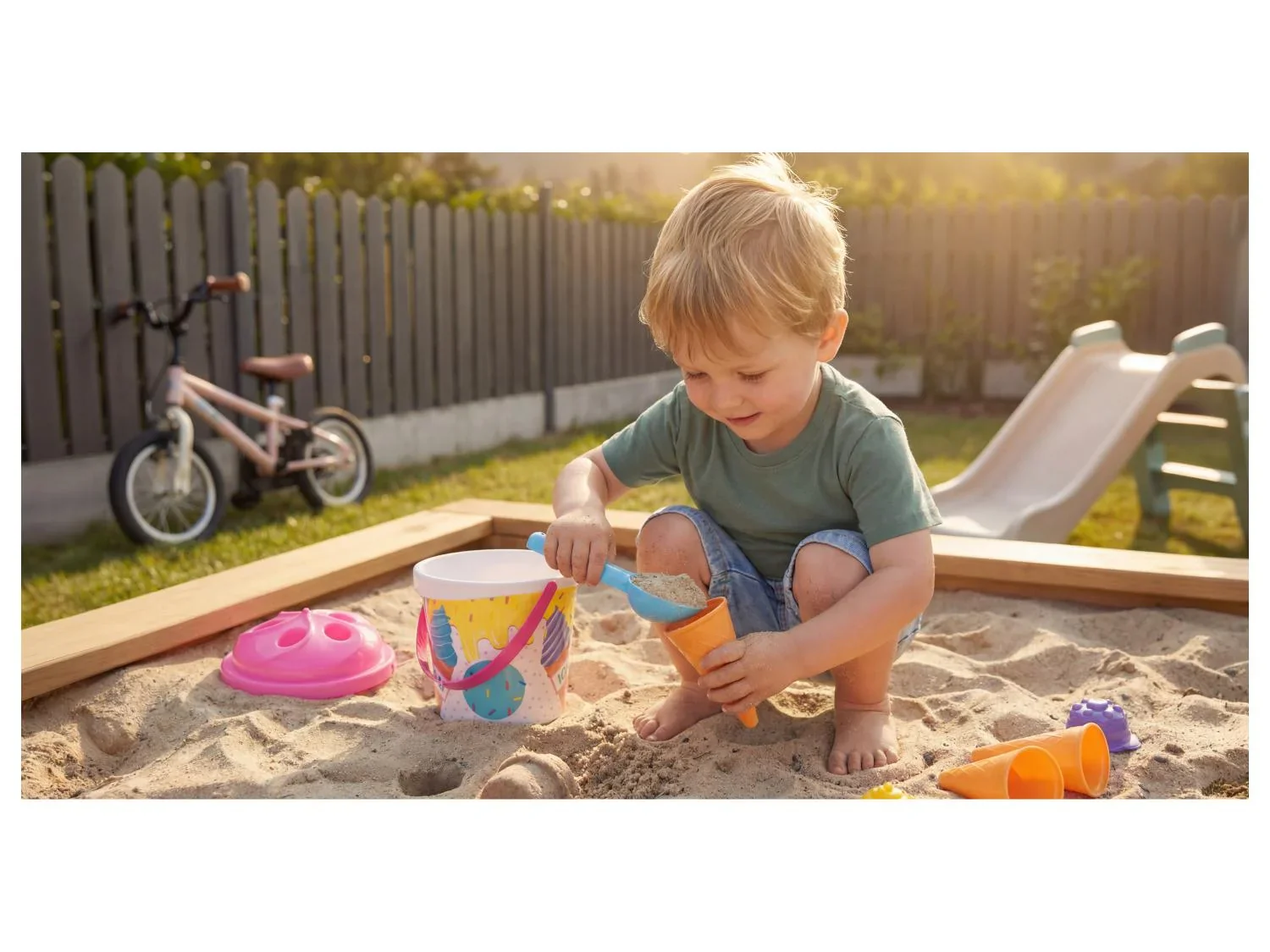 lupilu Jouets de plage avec seau