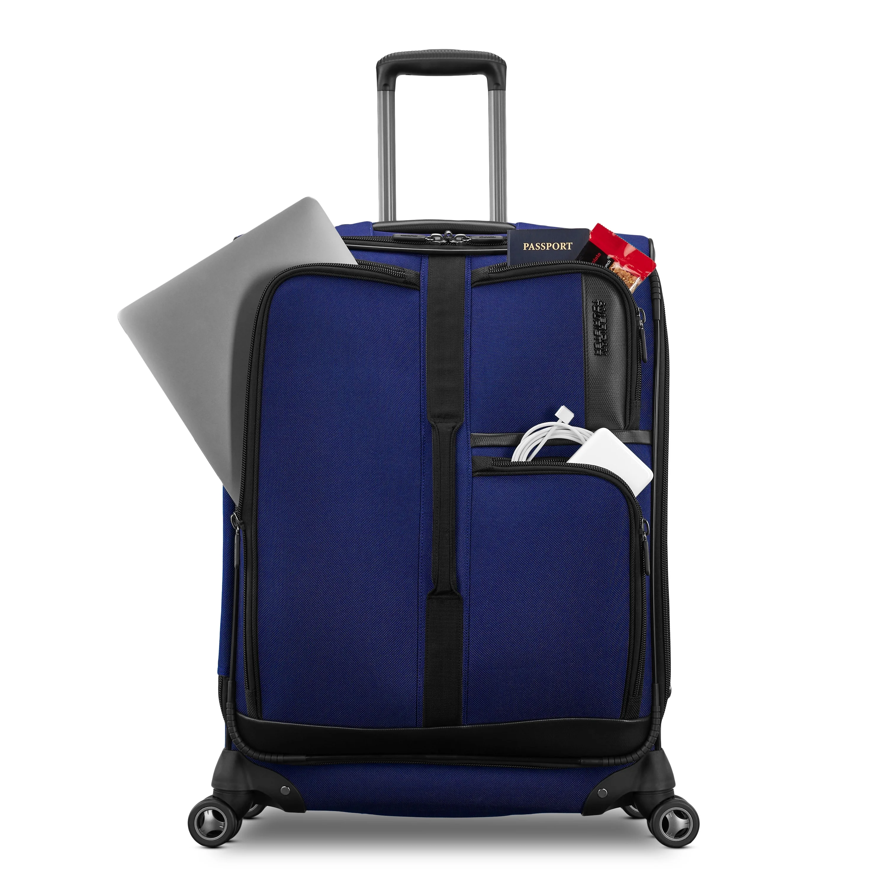 Cargo Max 25" Softside Medium Checked Spinner Luggage Single Piece Sapphire Blue - Image 6