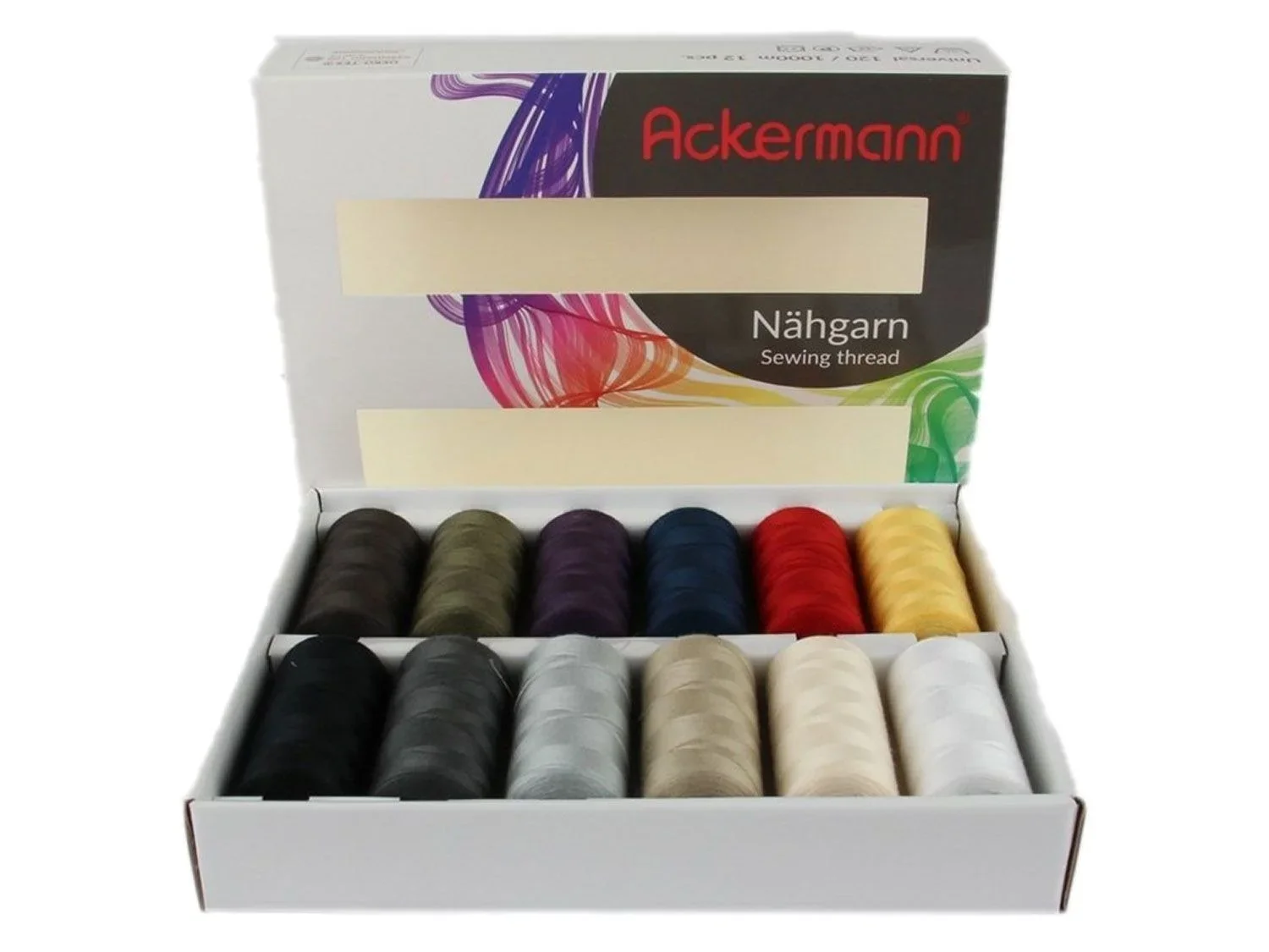 Ackermann Fil  coudre, set de 12