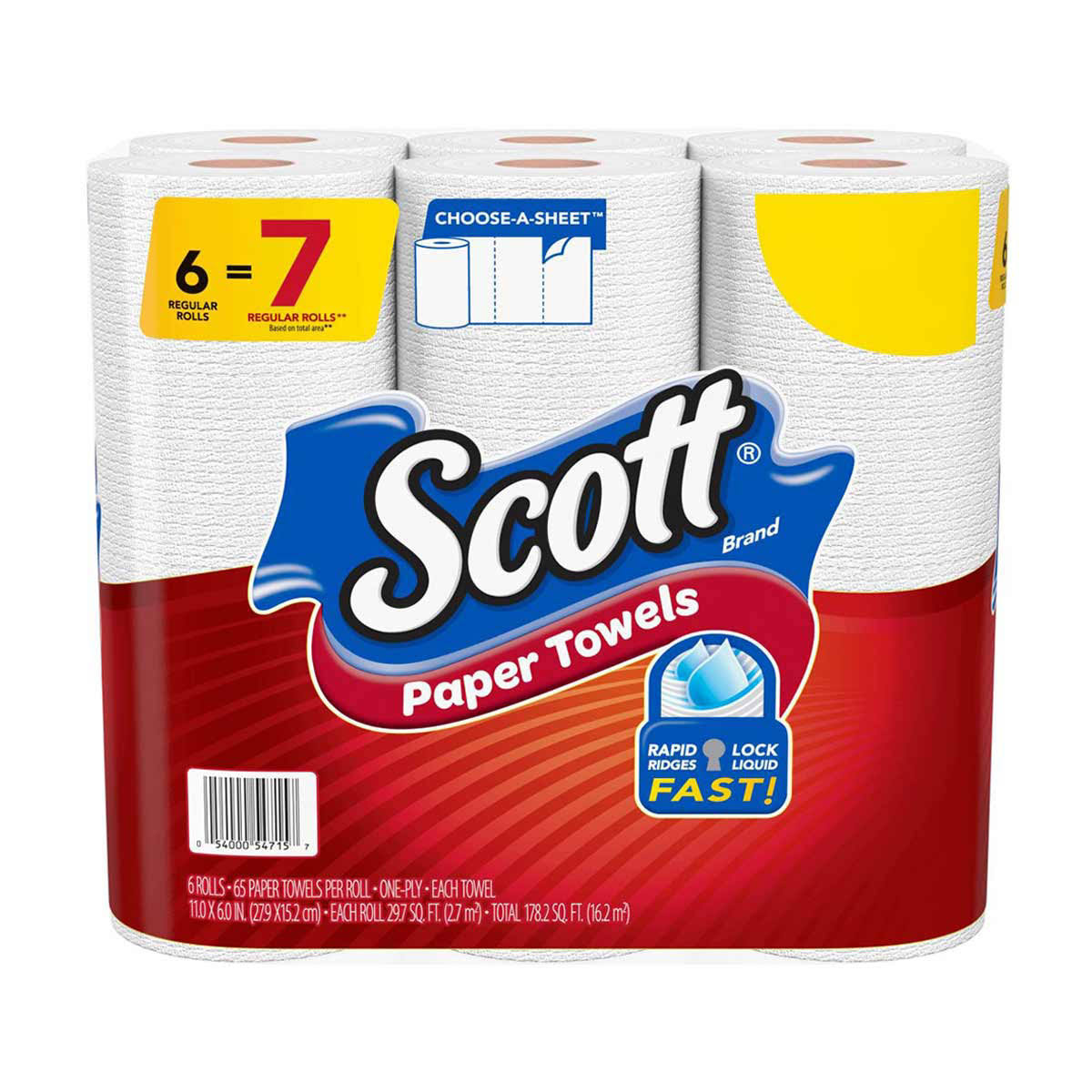 Scott Choose-A-Sheet Paper Towels 6 ct