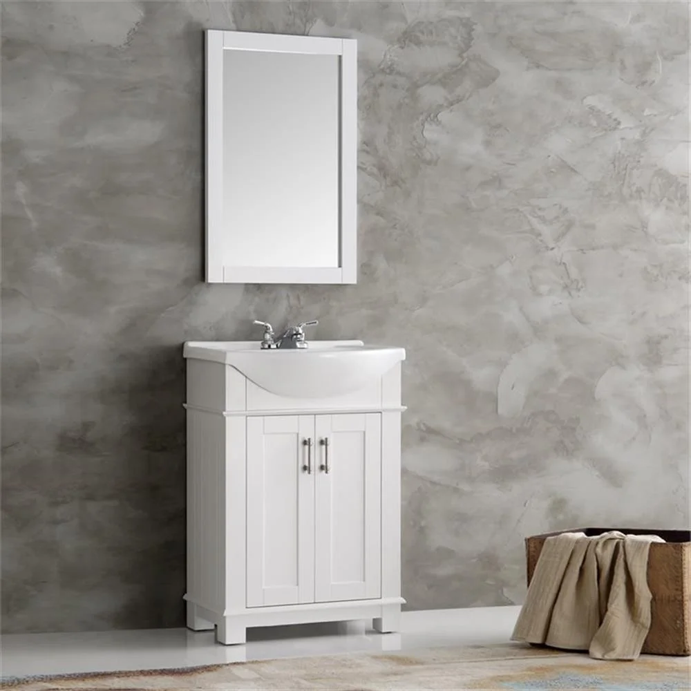 Hartford 24" White Traditional Bathroom Vanity(White) - Image 2