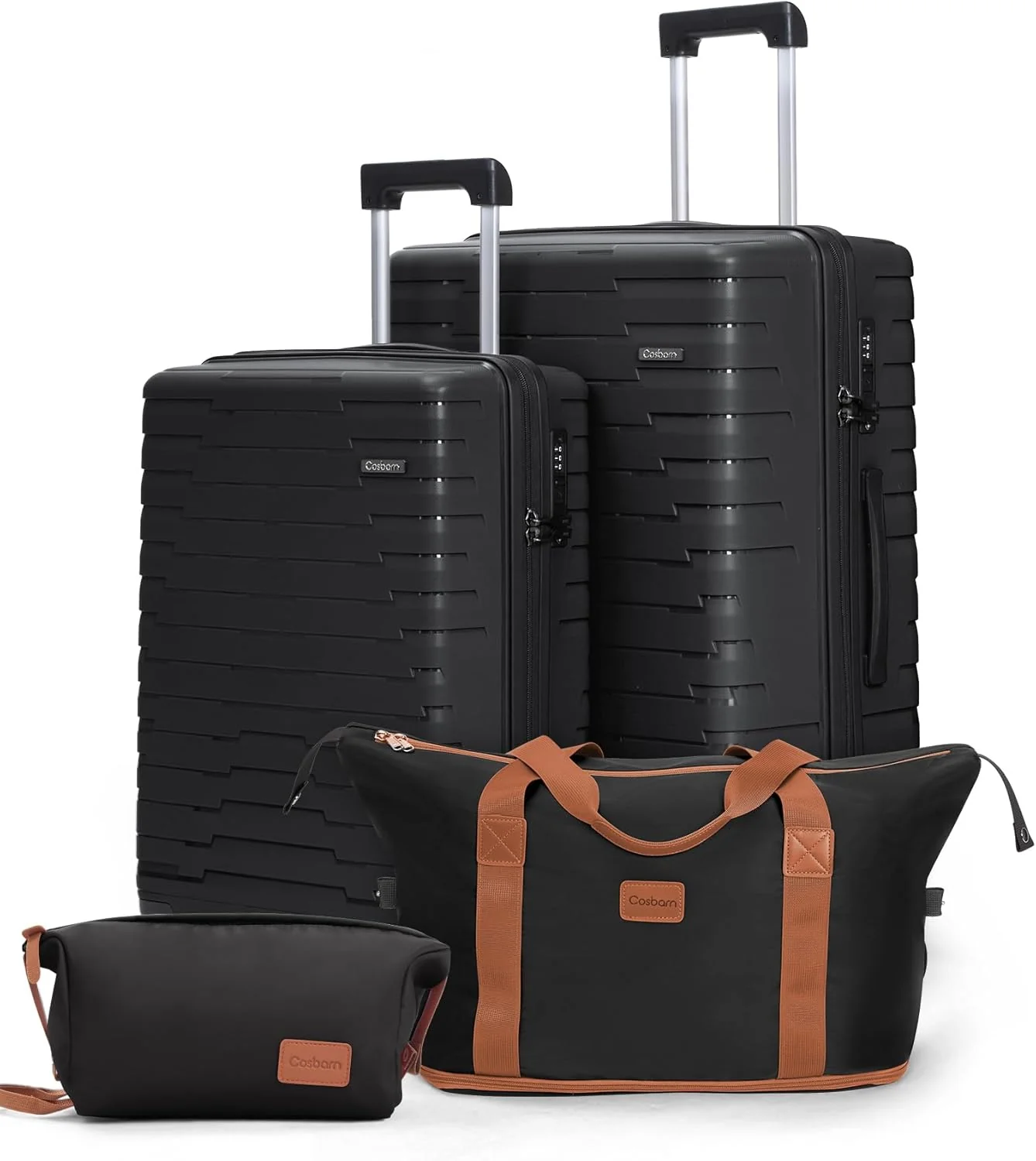 Ensemble de 5 valises à roulettes, valise rigide en ABS avec roulettes multidirectionnelles