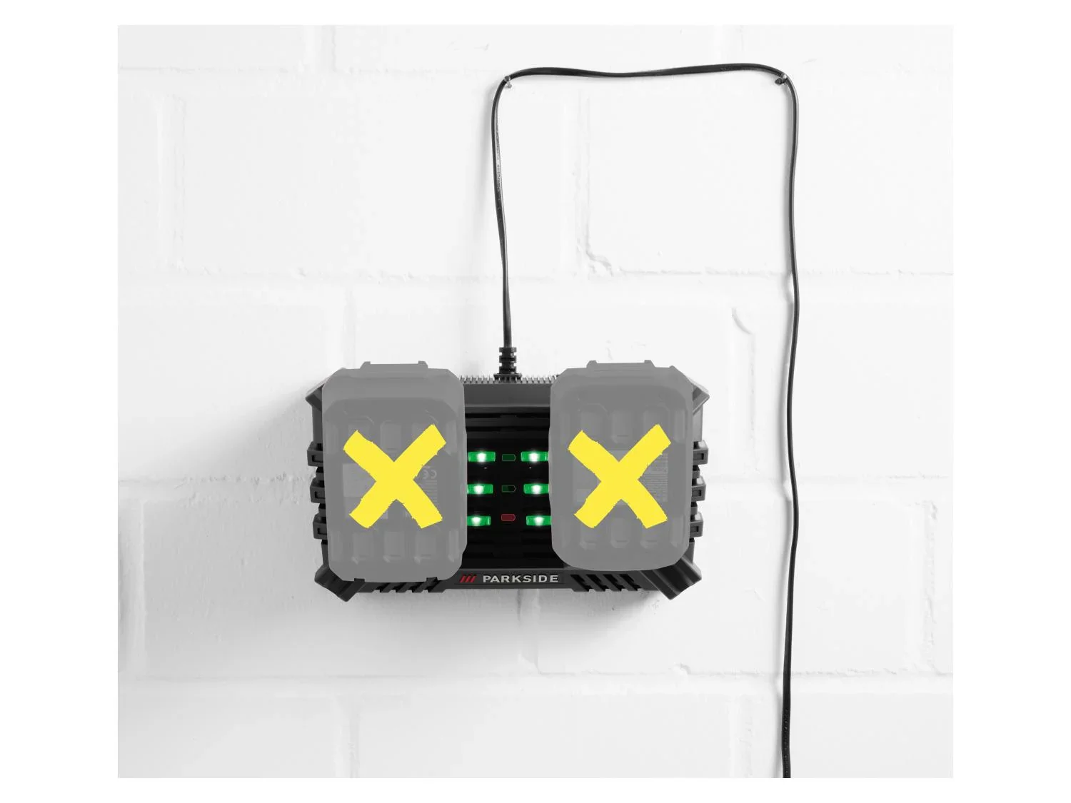 PARKSIDE Chargeur de batterie double PDSLG 20 B1, 2,5 A, 20 V